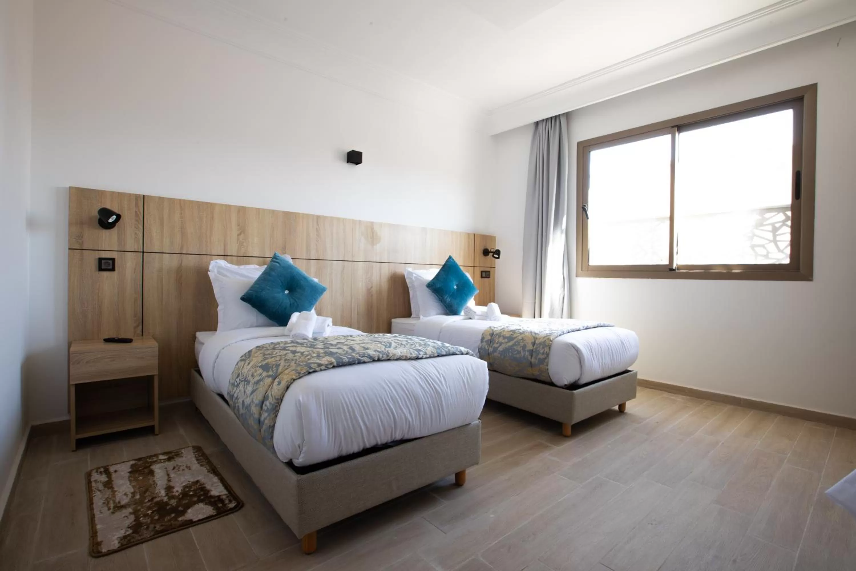 Bed in Karam City Hotel