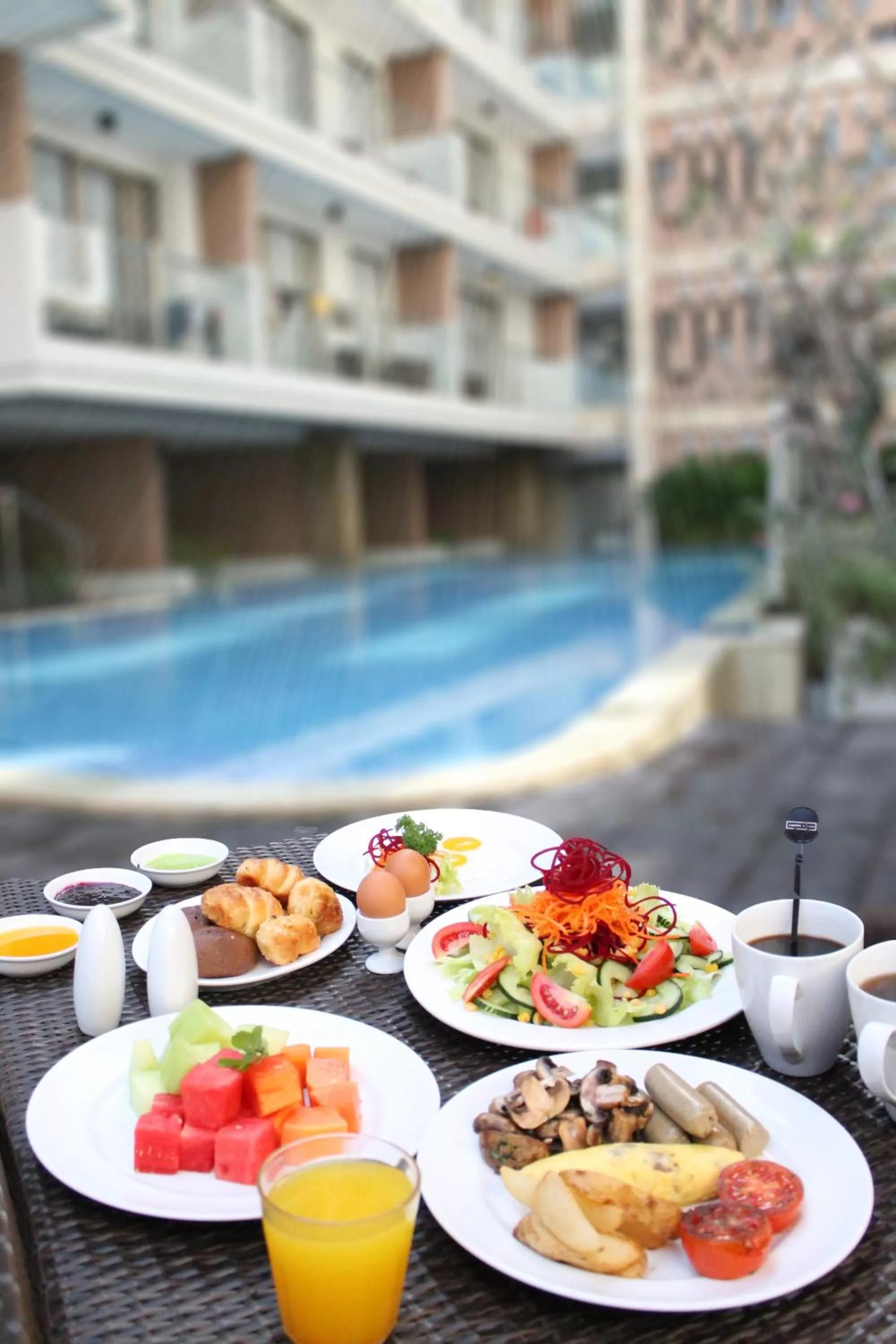 Buffet breakfast in Harper Kuta Hotel by ASTON