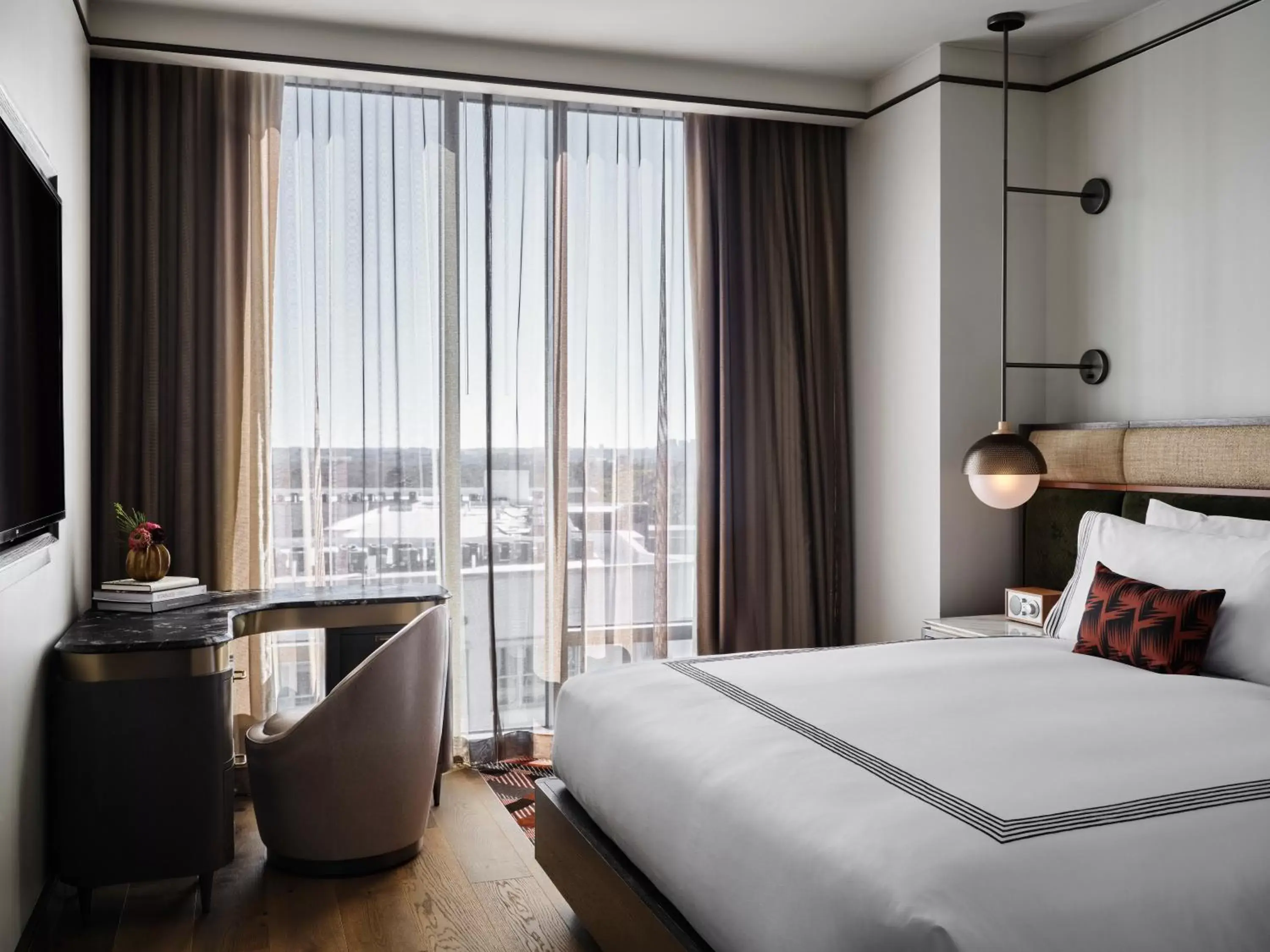 King Suite with Balcony and City View in Thompson Atlanta Buckhead, part of Hyatt King Suite with Balcony and City View in Thompson Atlanta Buckhead, part of Hyatt