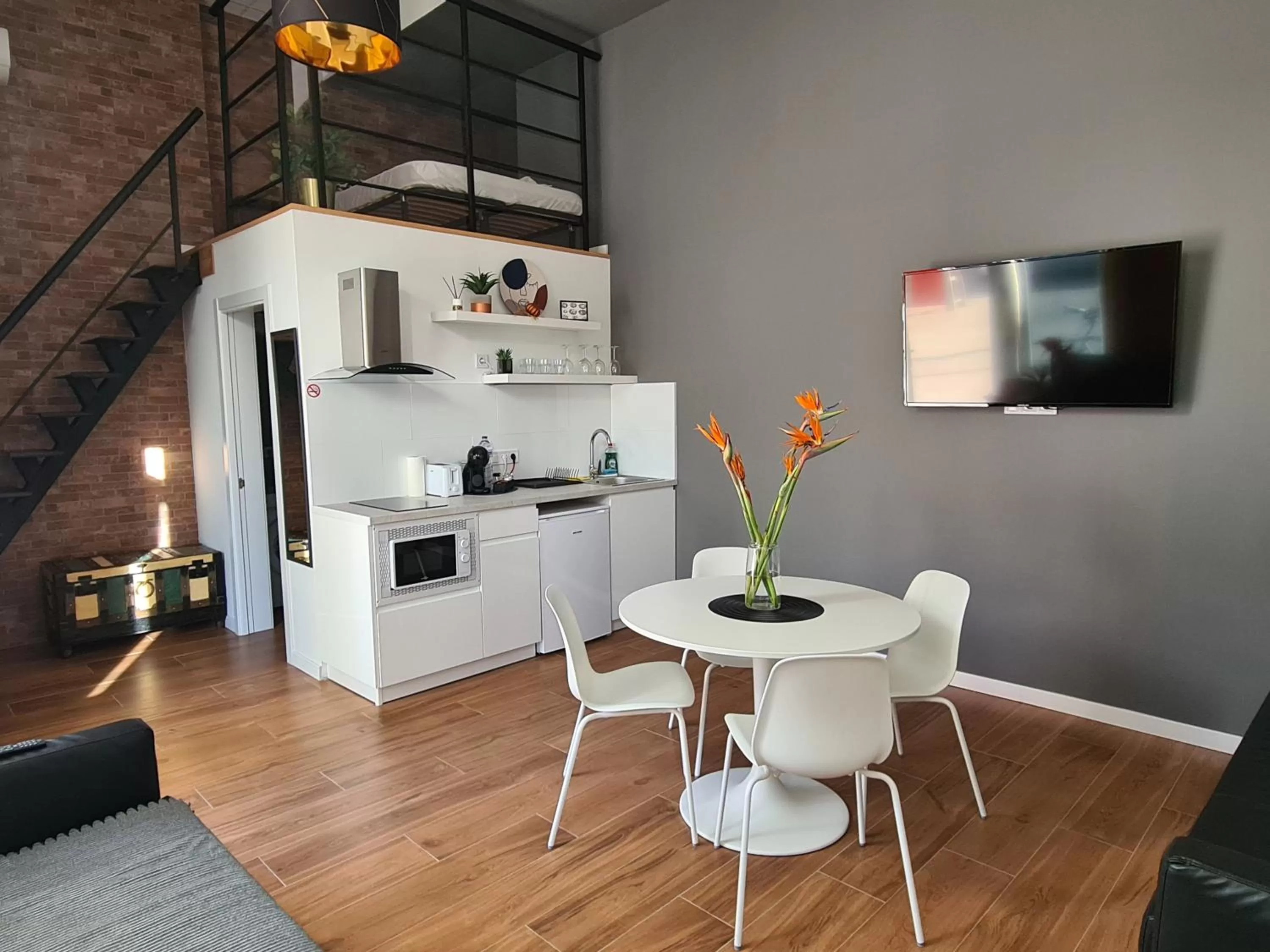 Kitchen or kitchenette in Hlius Brand New Apartments