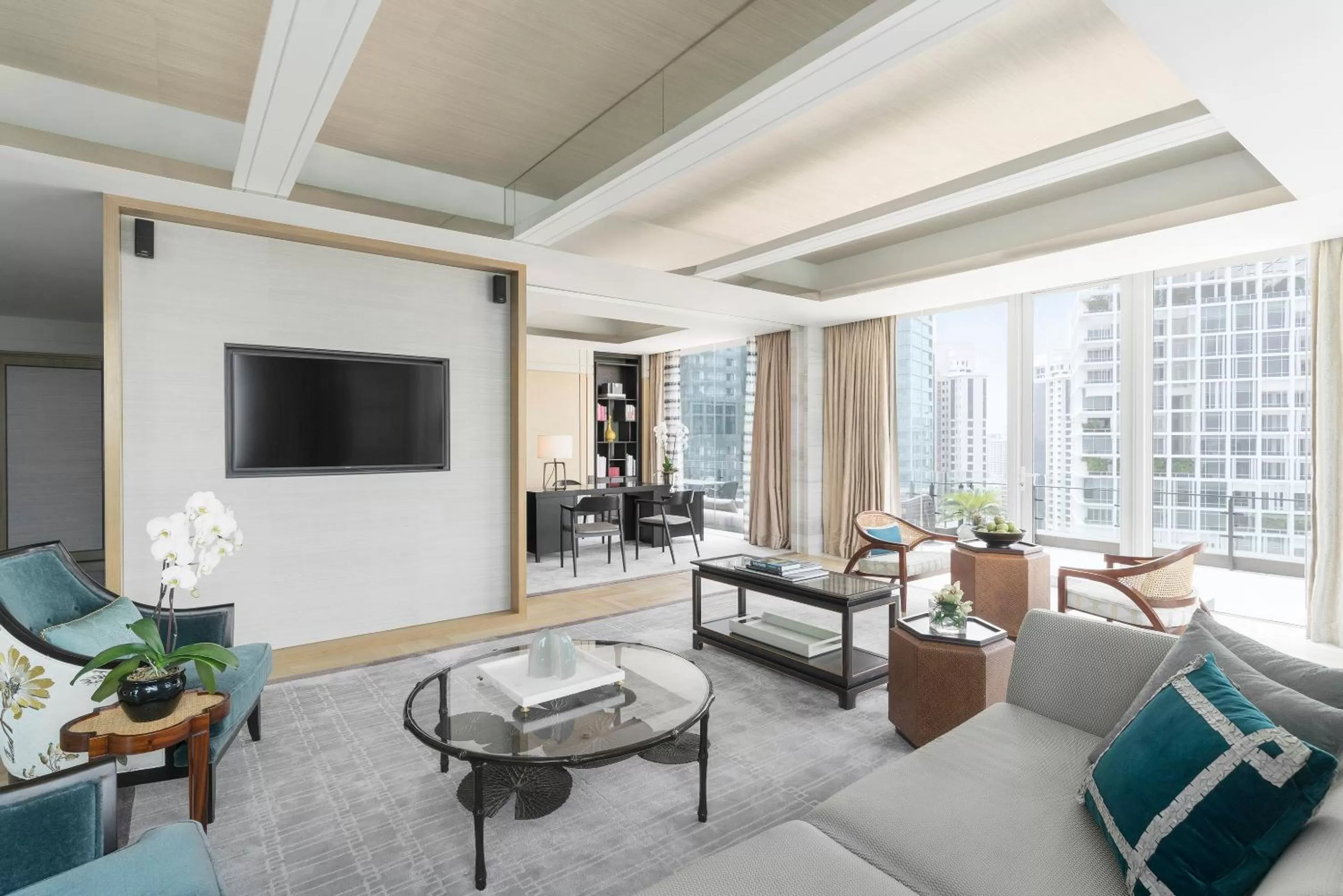 Living room in Shangri-La Singapore