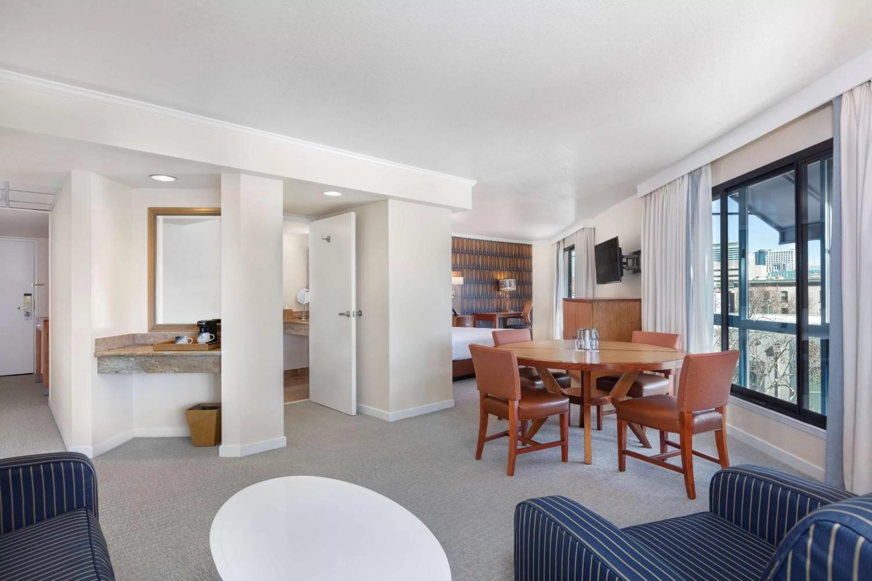 Dining area in Waterfront Hotel, part of JdV by Hyatt