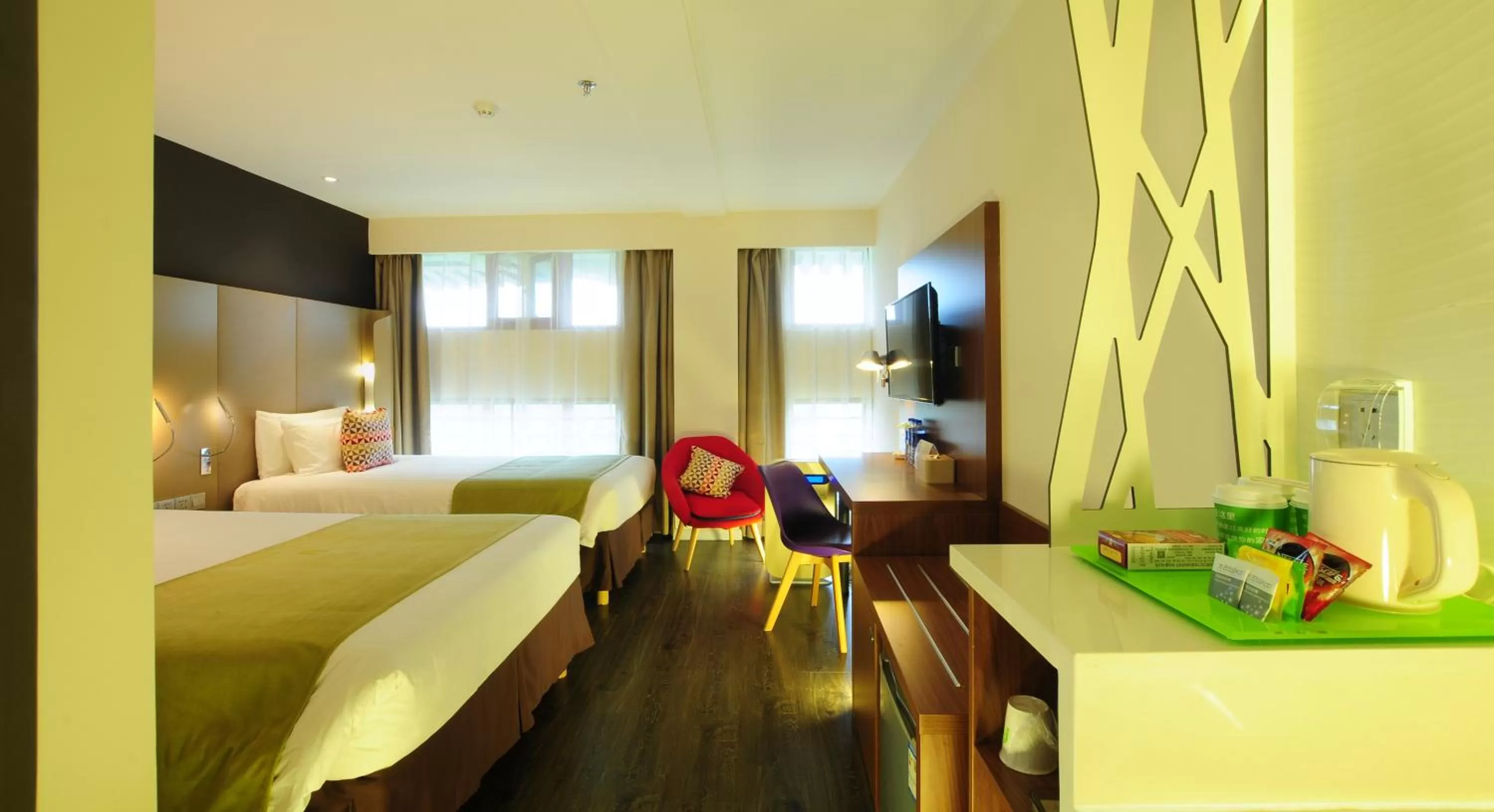 Photo of the whole room, Bed in Campanile Xi'an Bell Tower Huimin Street