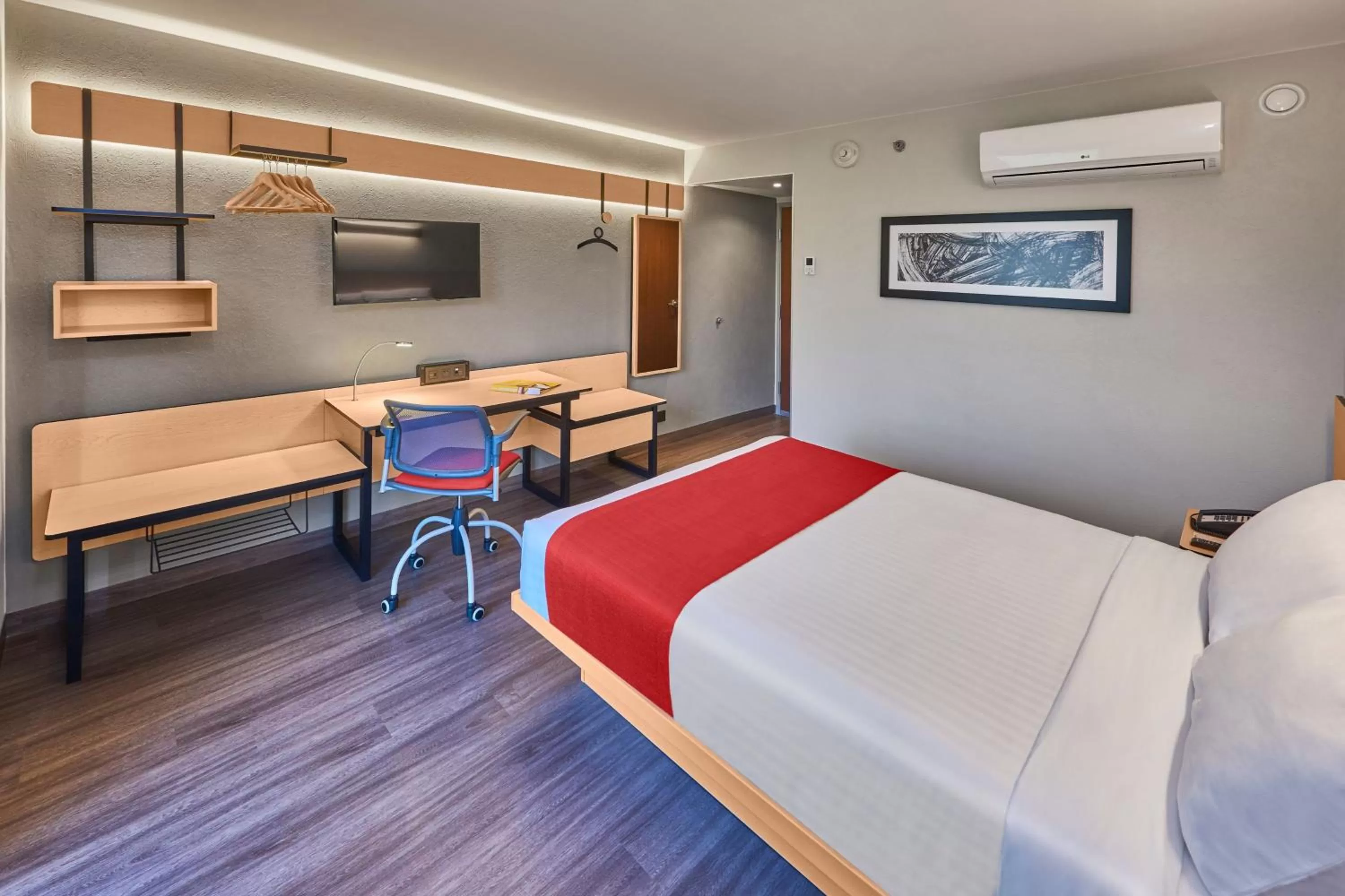 Bedroom, Bed in City Express by Marriott Celaya Galerias