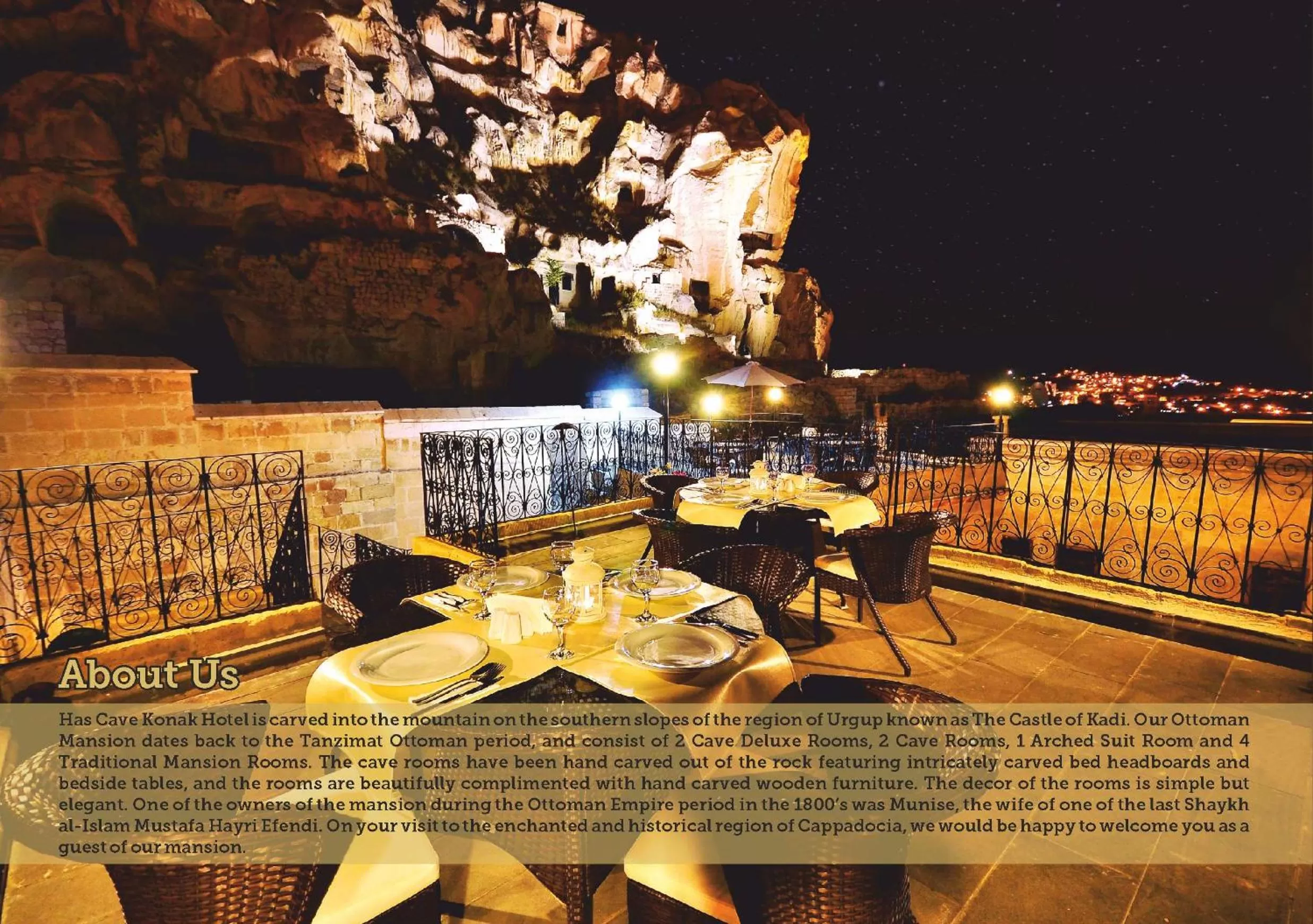 Balcony/Terrace in Has Cave Konak