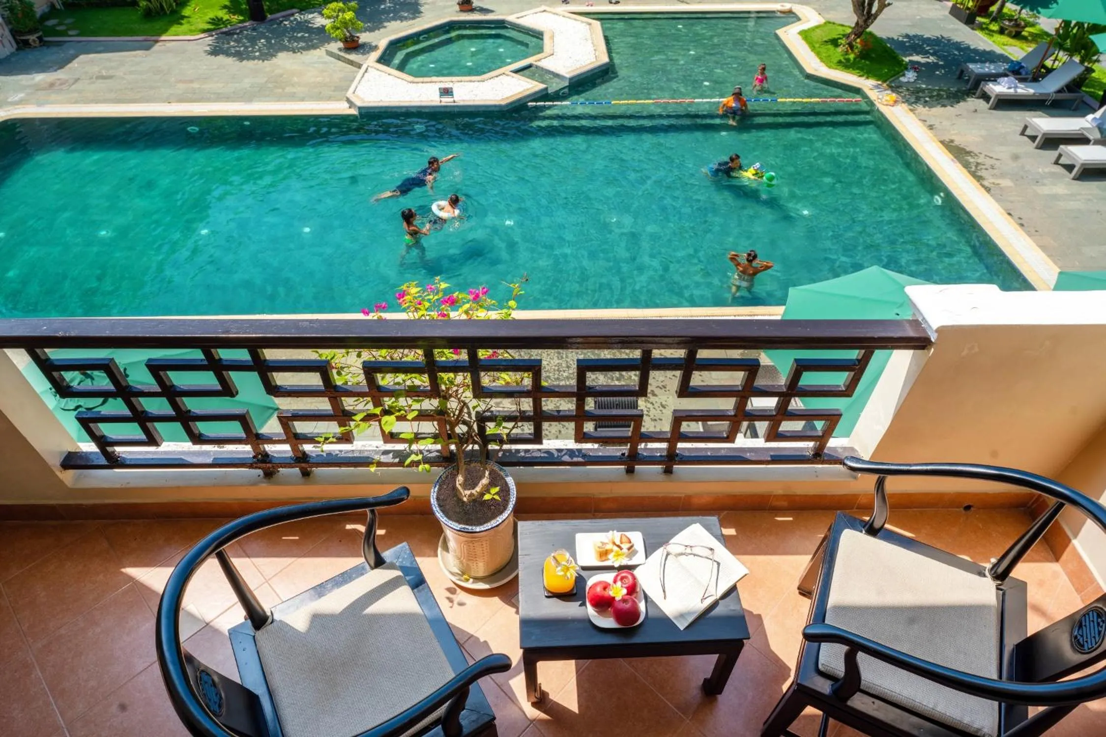 Pool view in HOI AN HISTORIC HOTEL