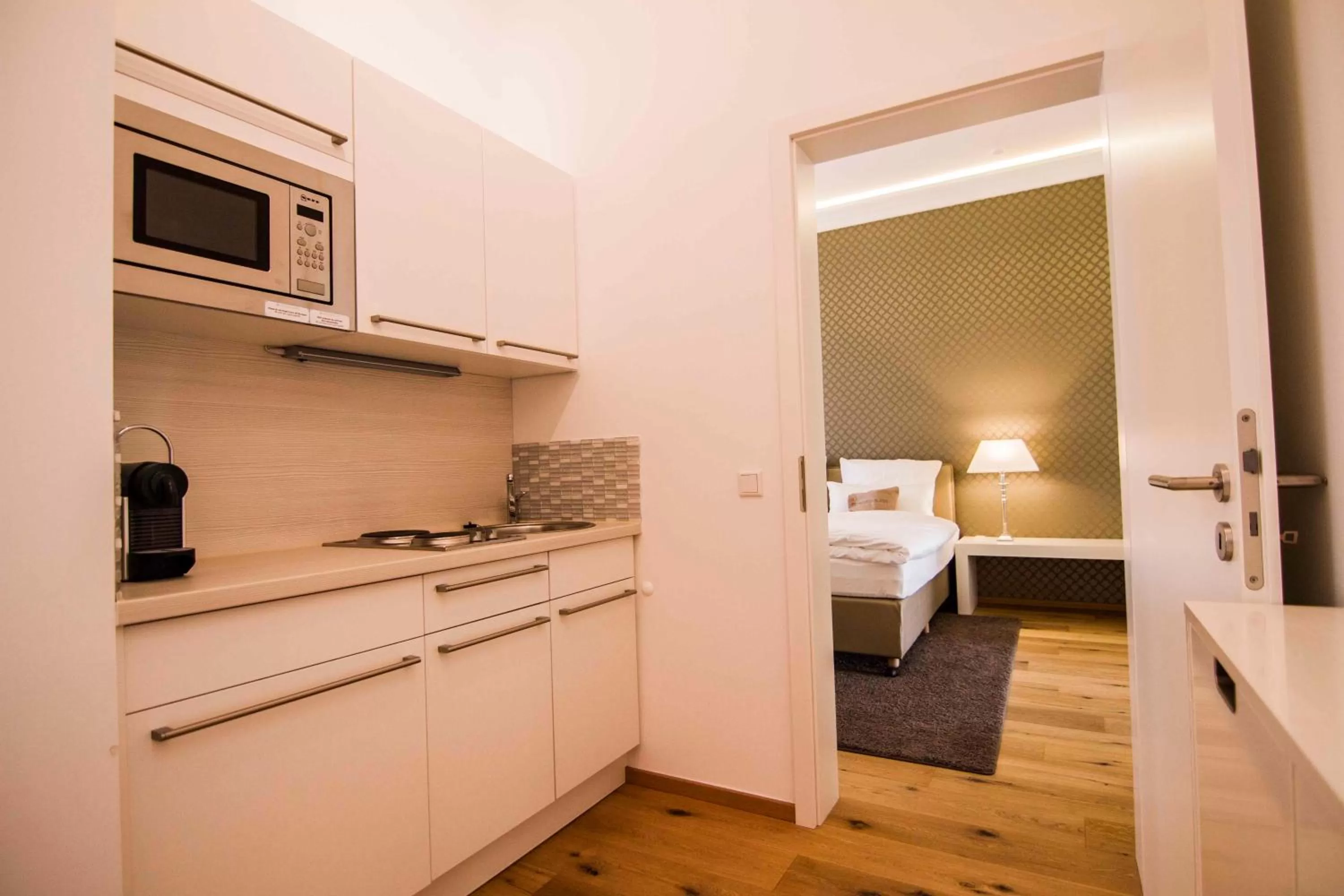 Kitchen or kitchenette in Haven Hotels - Helvetia Suites
