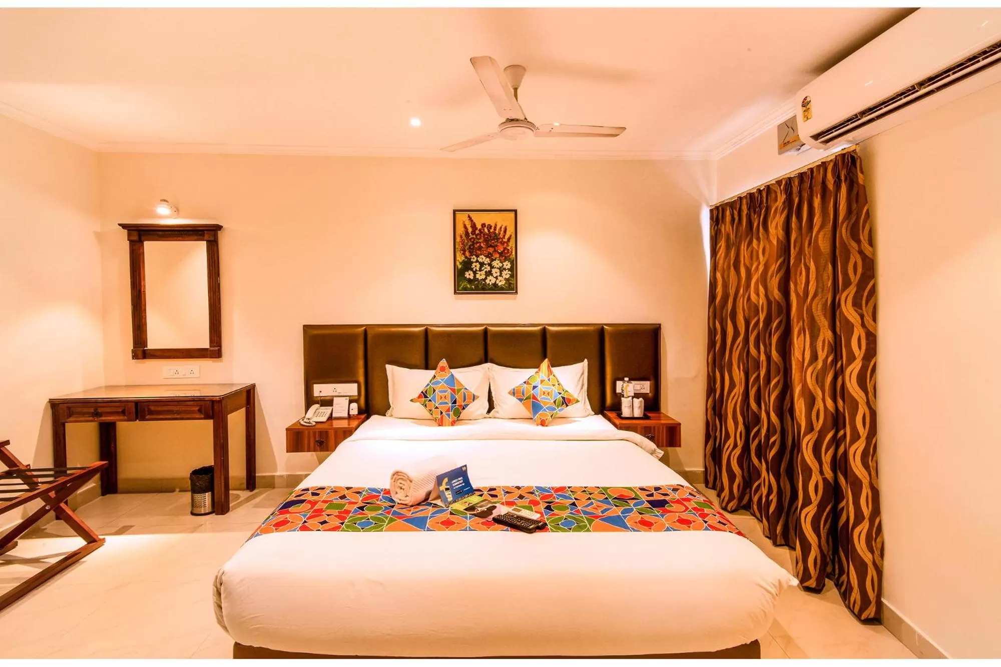 Bedroom, Bed in Fabhotel Blossoms Service Apartment - T Nagar