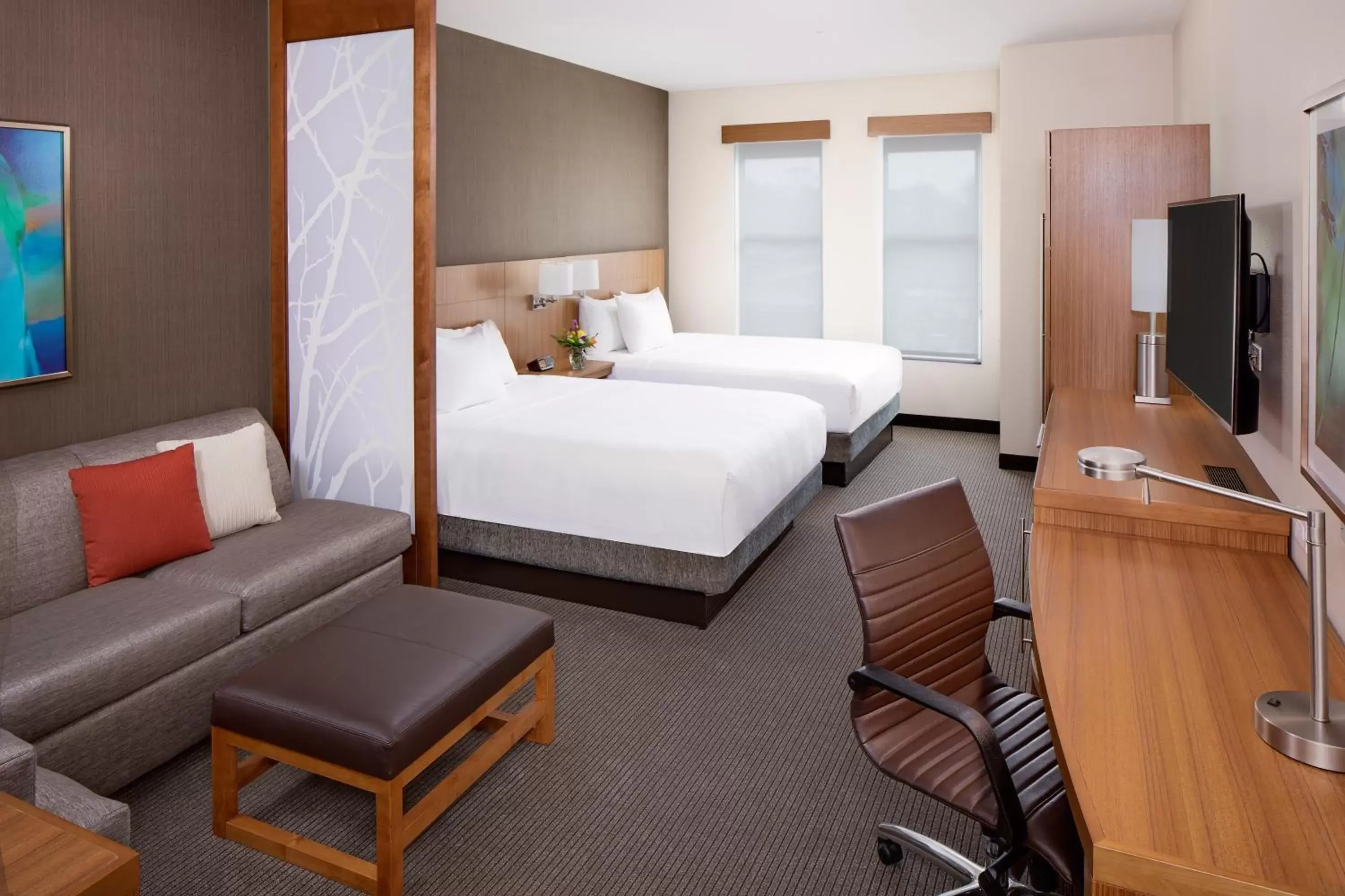 Queen Room with Two Queen Beds and Sofa Bed in Hyatt Place Florence Downtown Queen Room with Two Queen Beds and Sofa Bed in Hyatt Place Florence Downtown