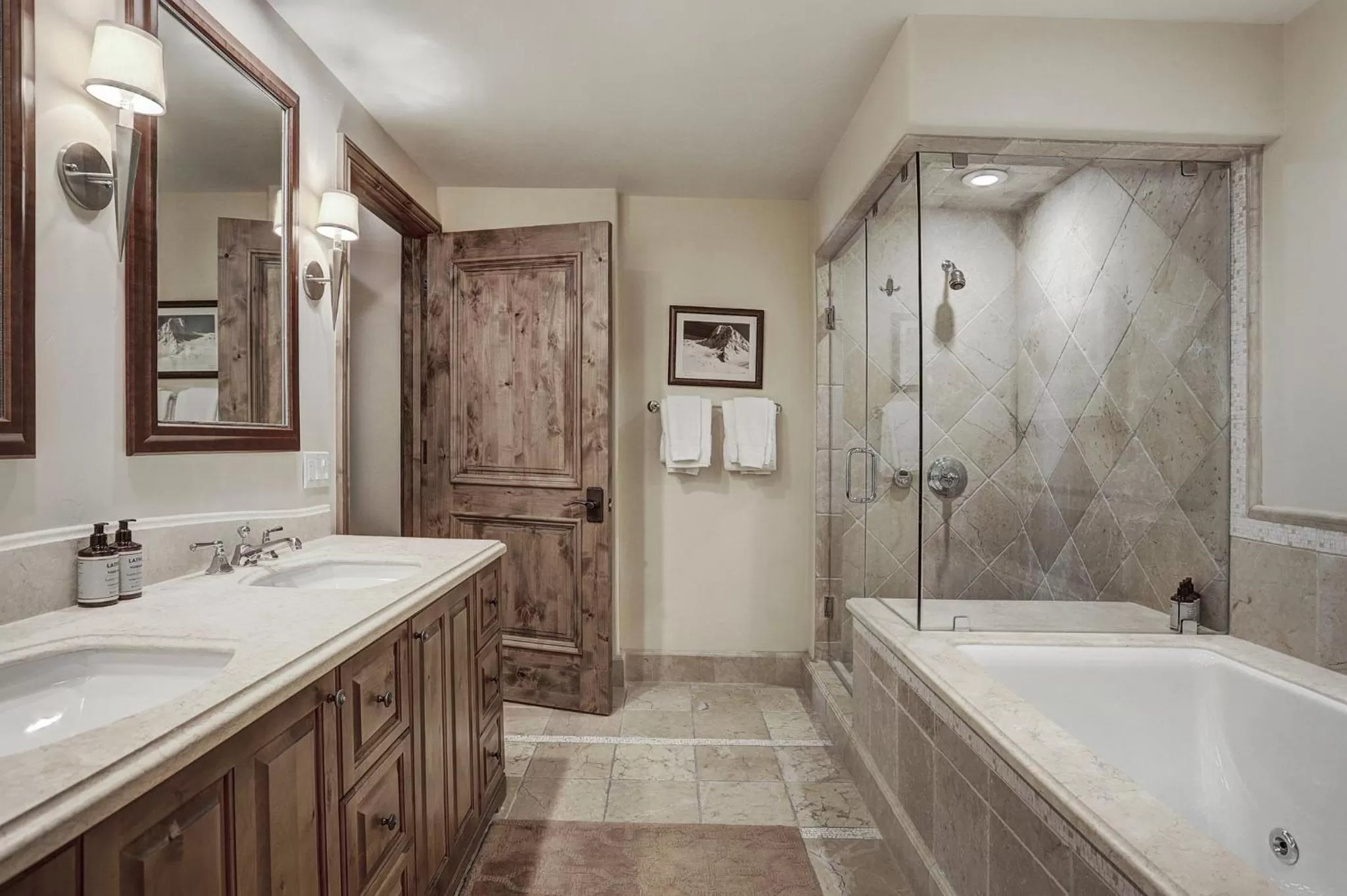 Bathroom in The Arrabelle at Vail Square, a RockResort, by Vail Resorts