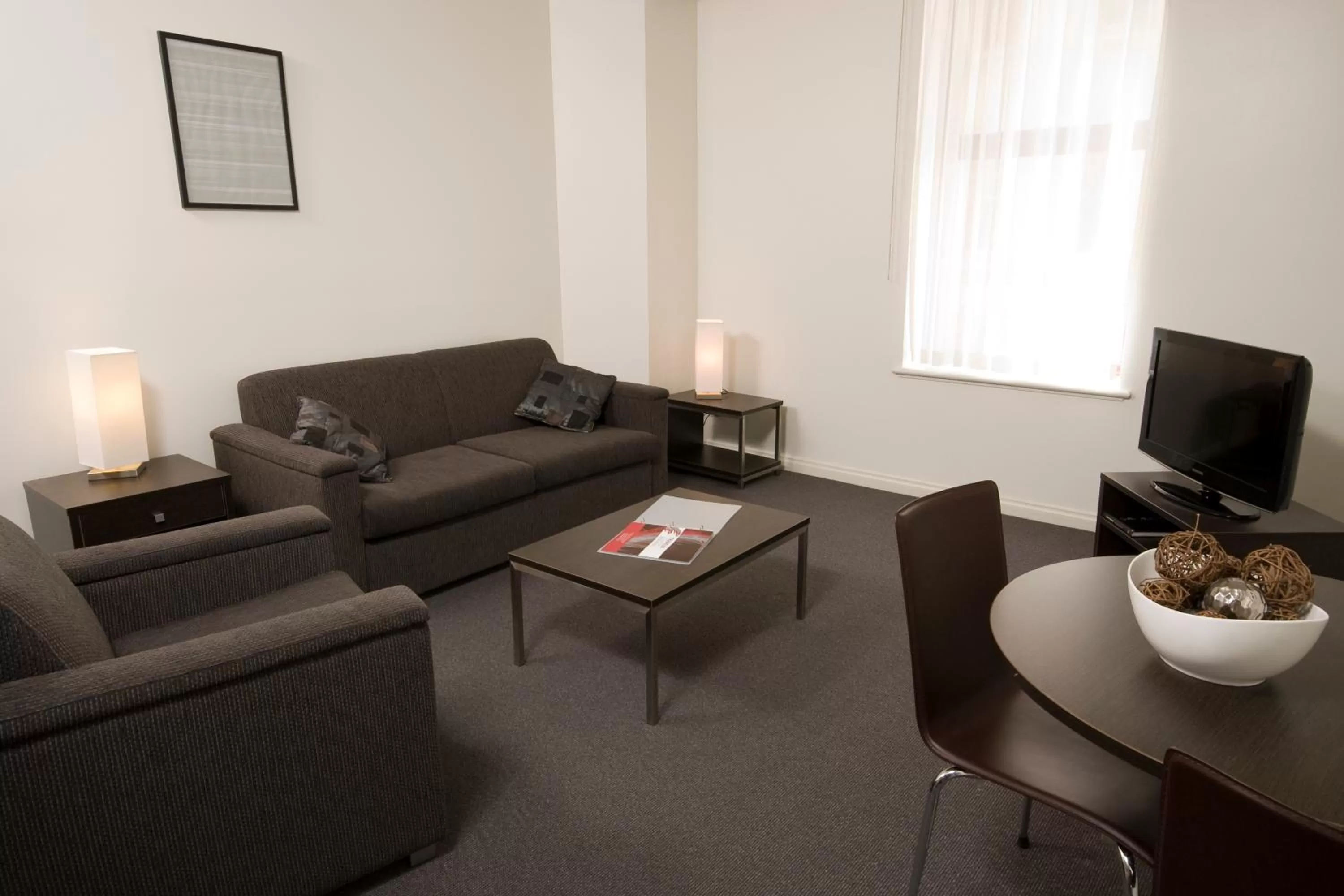 Seating area in Franklin Apartments
