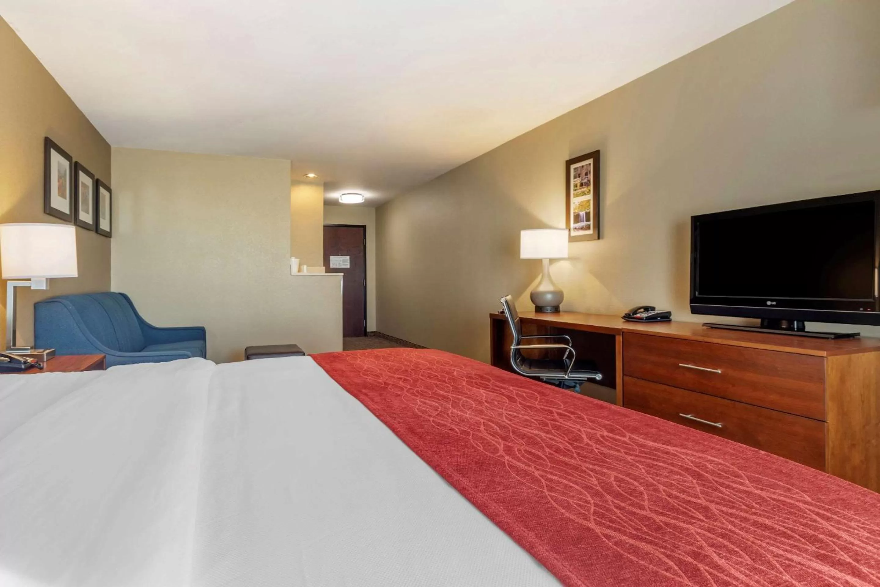 Photo of the whole room, Bed in Comfort Inn & Suites Russellville I-40