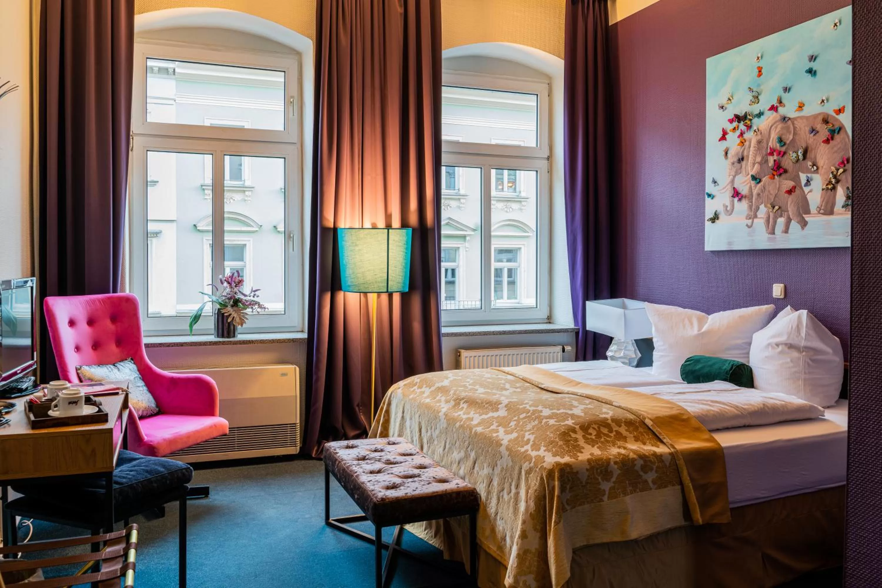 Bed in Boutique Hotel Rothenburger Hof