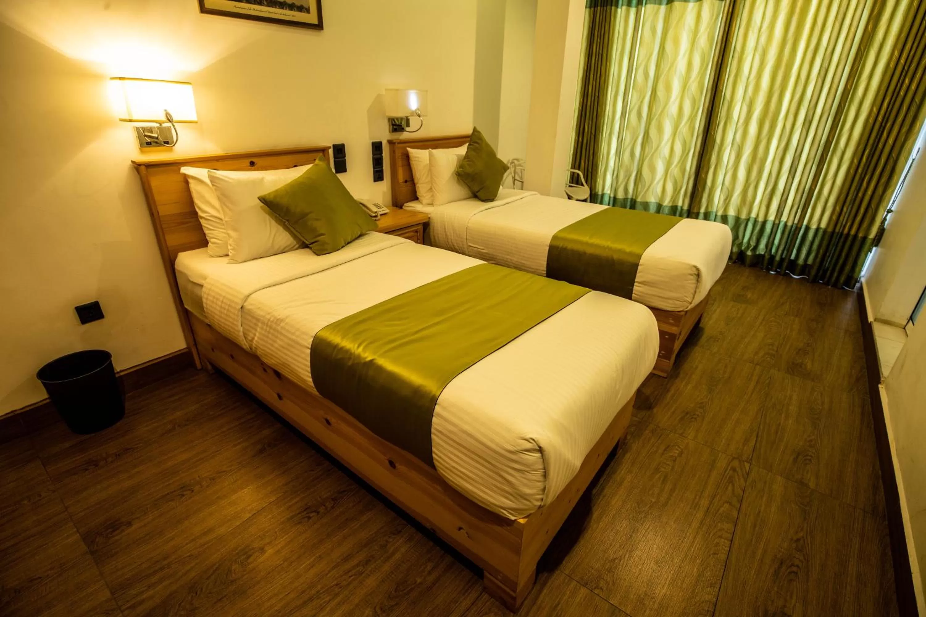 Bed in Hotel Ganthera Kandy