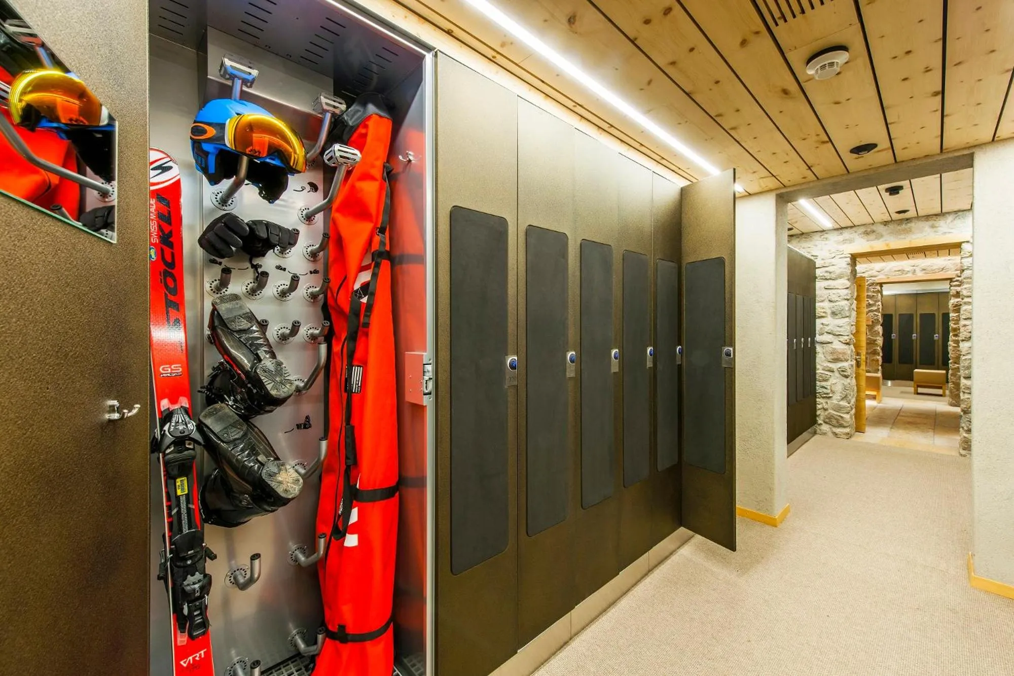 Skiing in Cresta Palace Celerina St Moritz Ski In and Ski Out