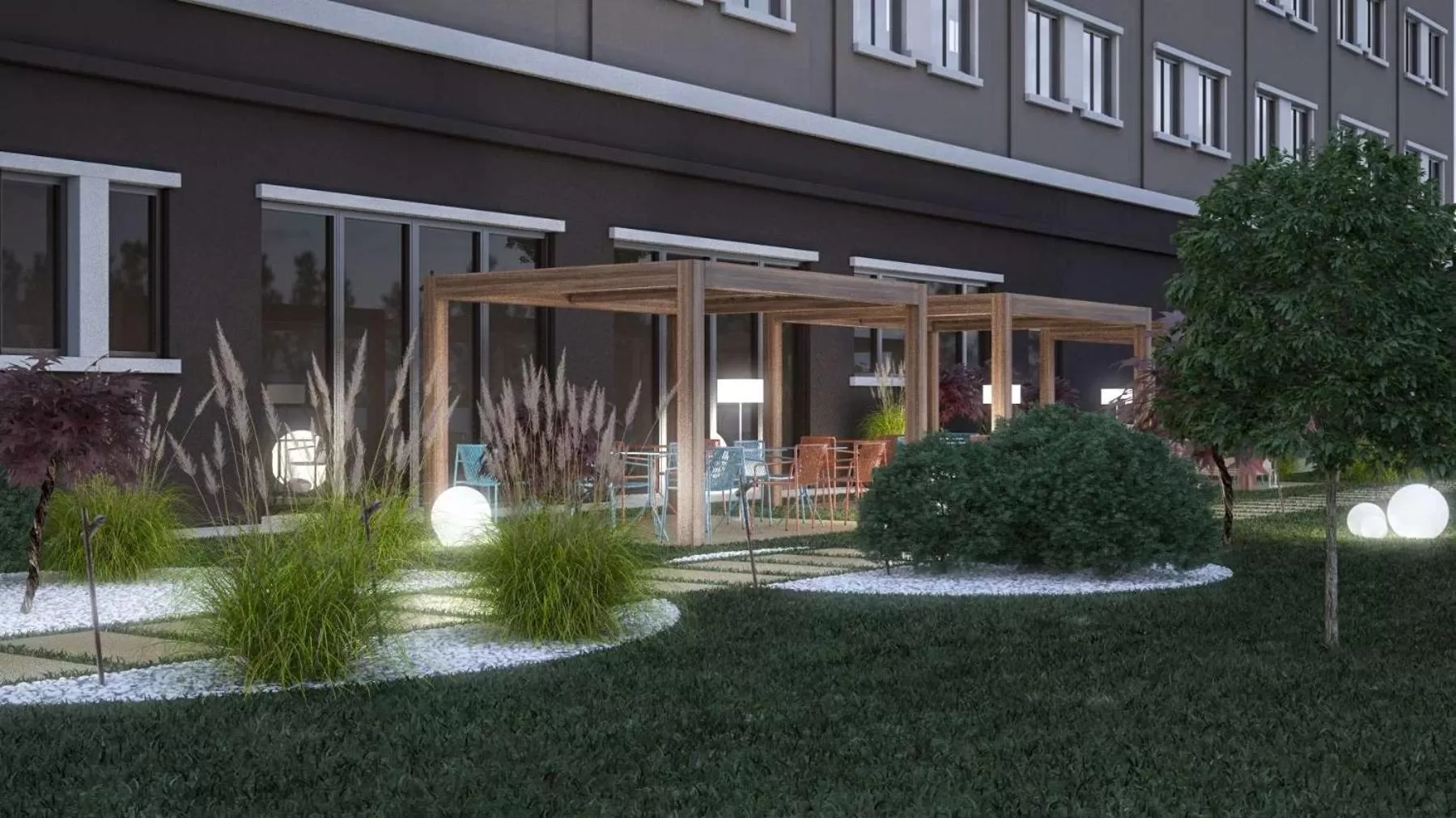 Patio in DoubleTree by Hilton Brescia