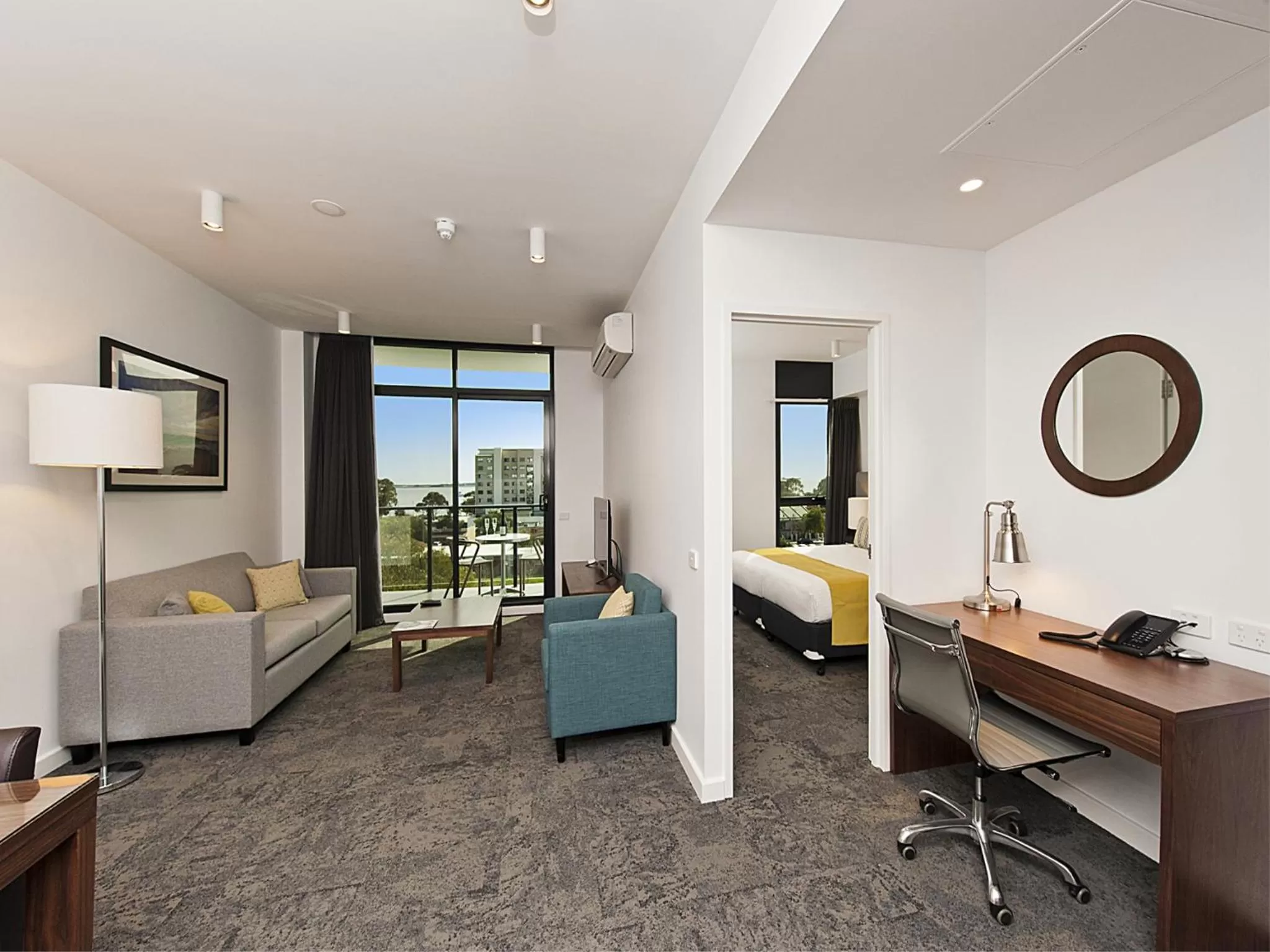 Living room, Bed in Quest Rockingham