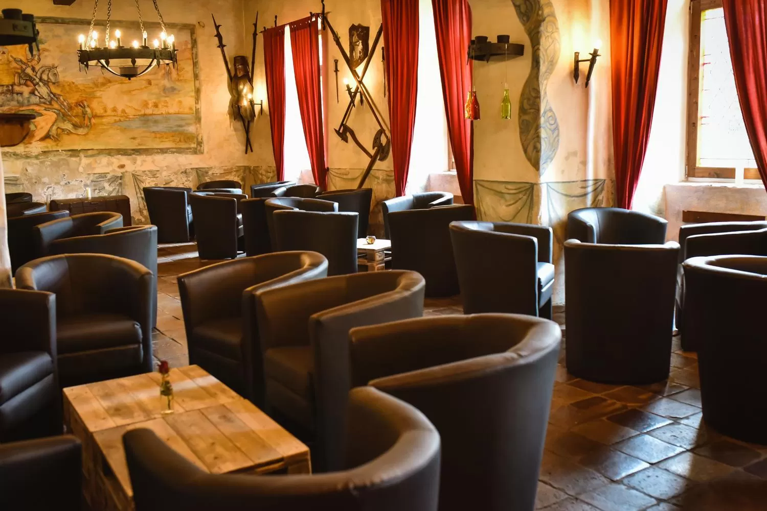 Lounge or bar in Zámek Kamenný Dvůr