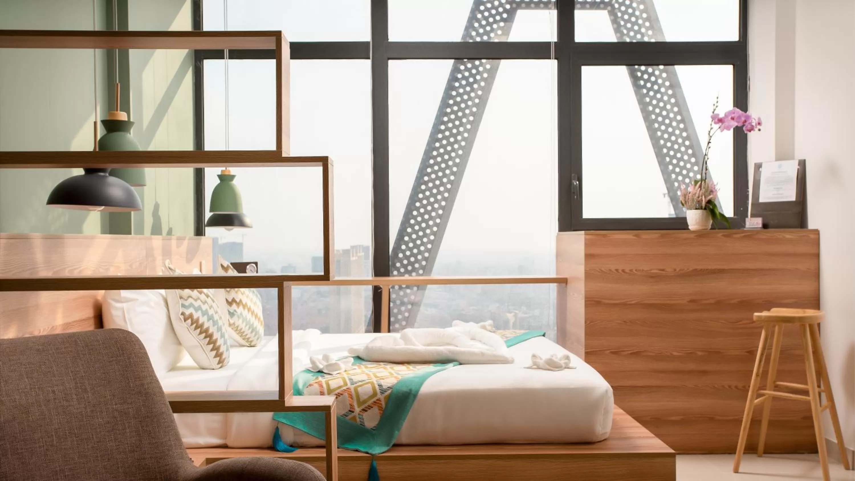 Bedroom in The Snowbell Hotel & Spa at The Bridge