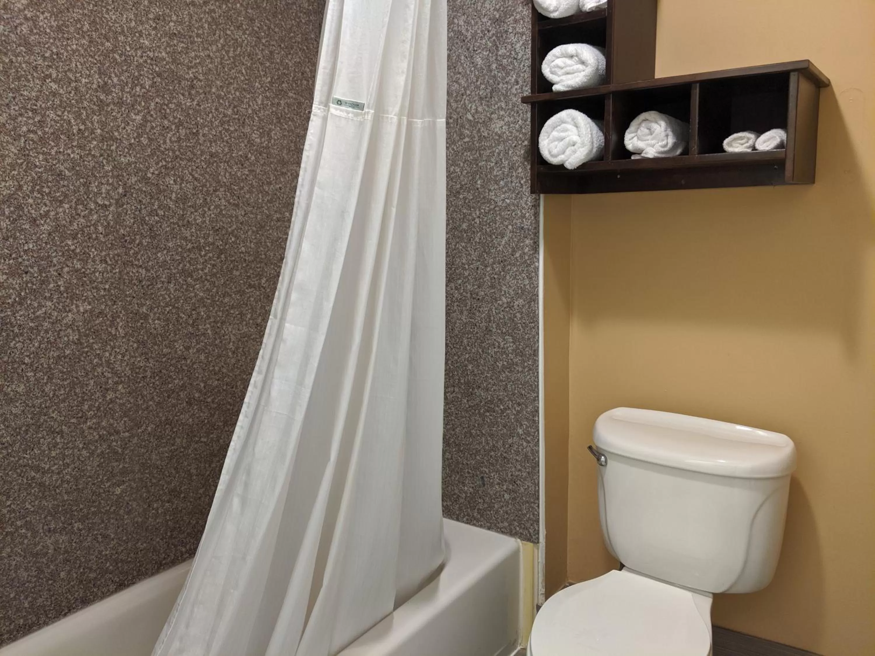Shower in Super 8 by Wyndham Willowbrook Houston