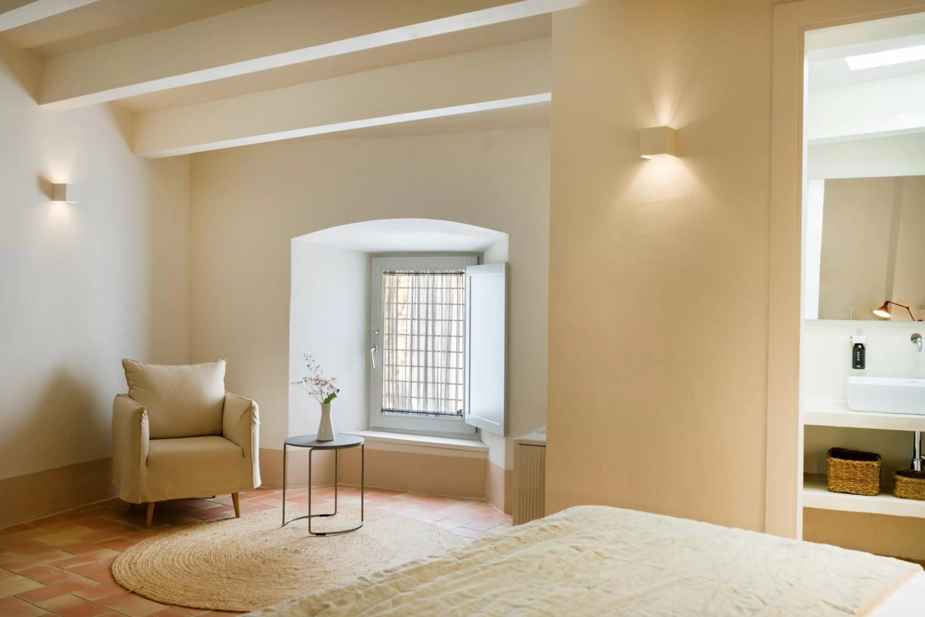 Bed in Can Mascort Eco Hotel