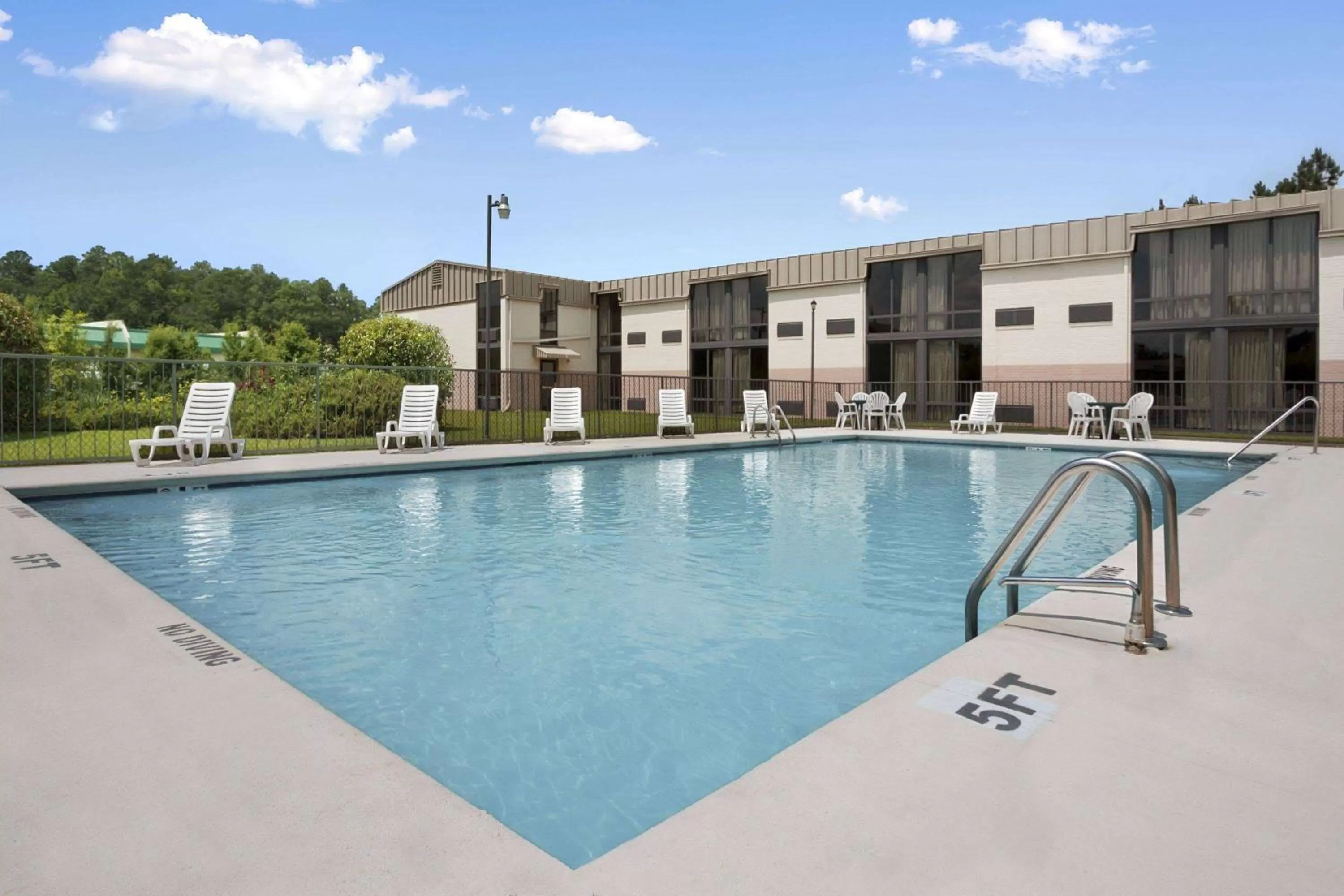 Pool view in Days Inn by Wyndham Fayetteville-South/I-95 Exit 49