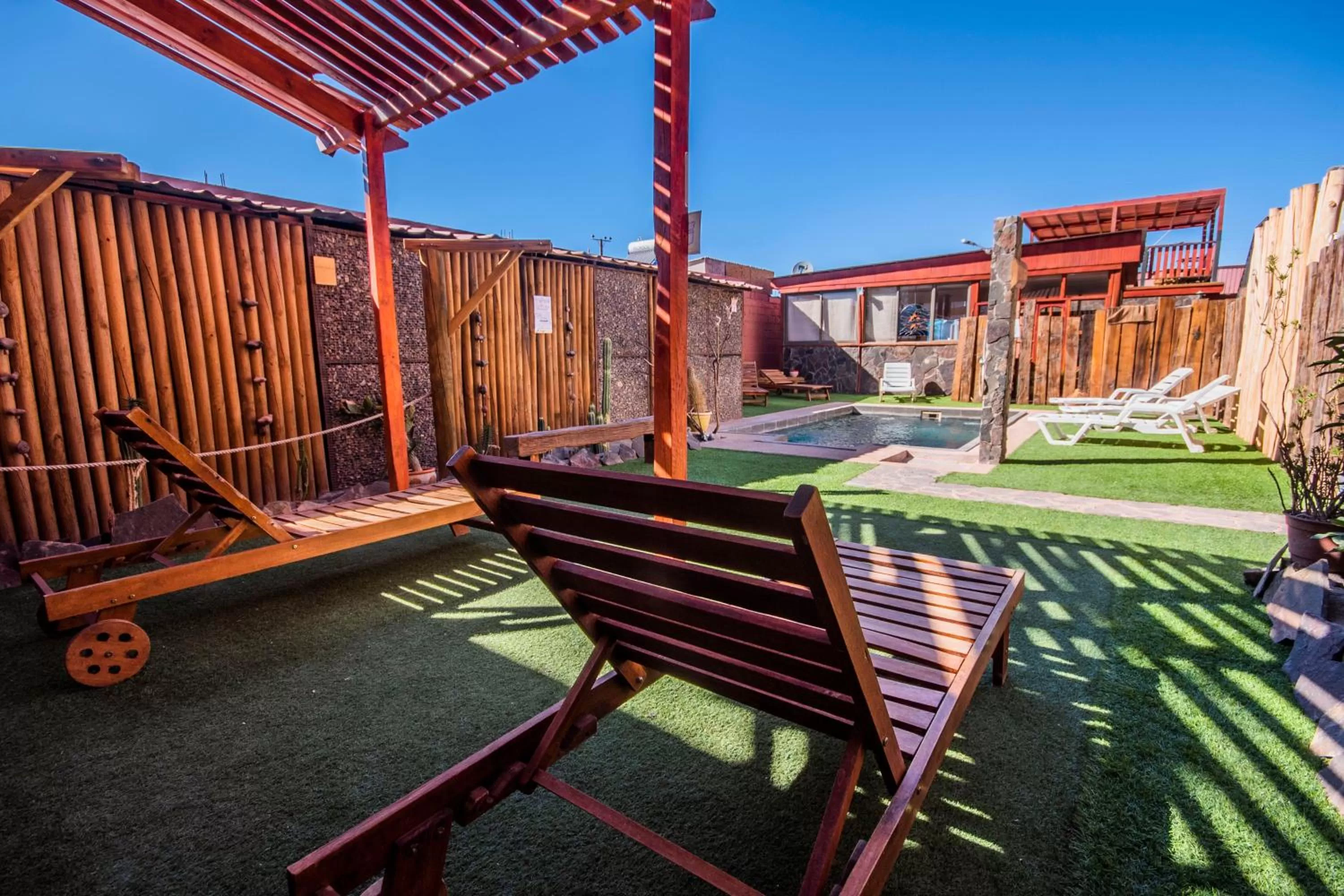 Patio in Hotel Casa Algarrobo