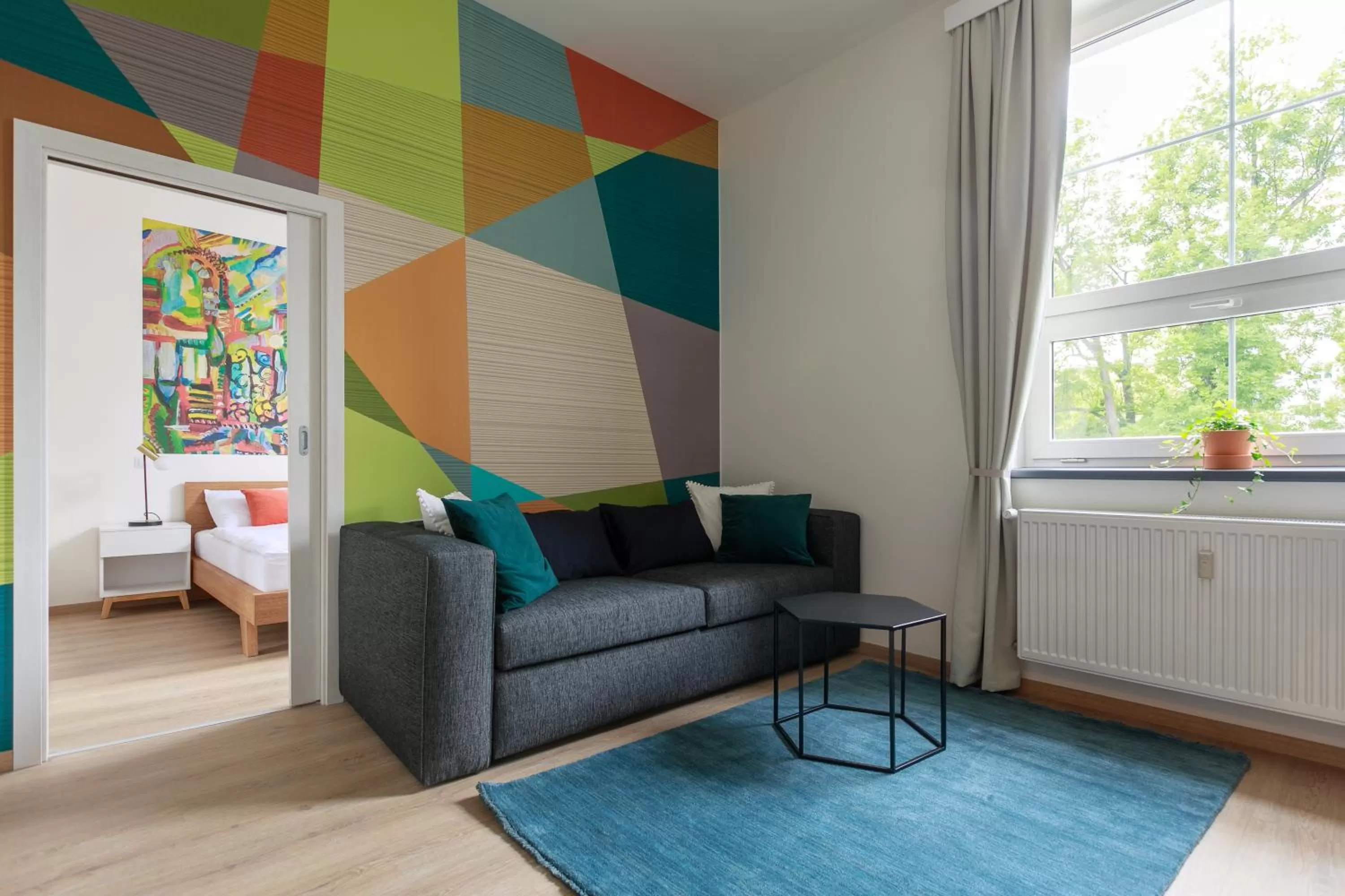 Living room in Avantgarde apartments