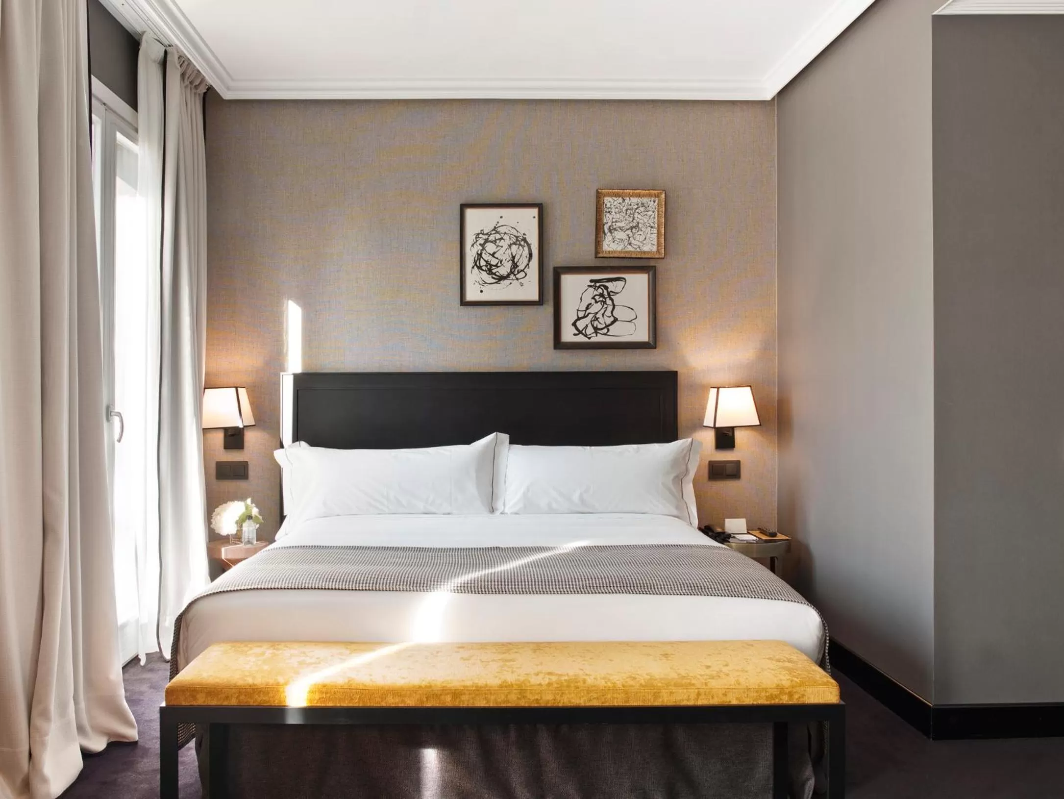 Bed in The Principal Madrid, Small Luxury Hotels