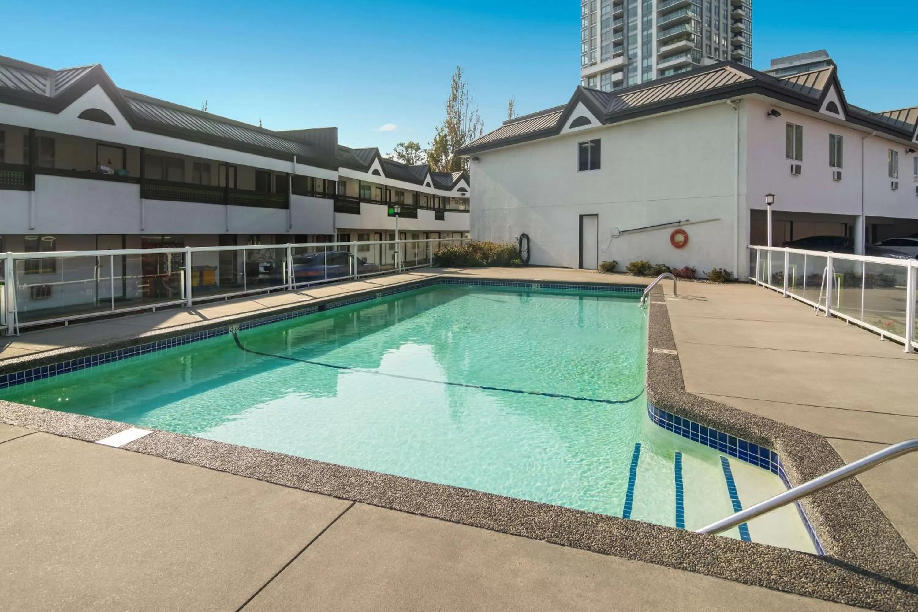 Pool view in SureStay Hotel by Best Western North Vancouver Capilano
