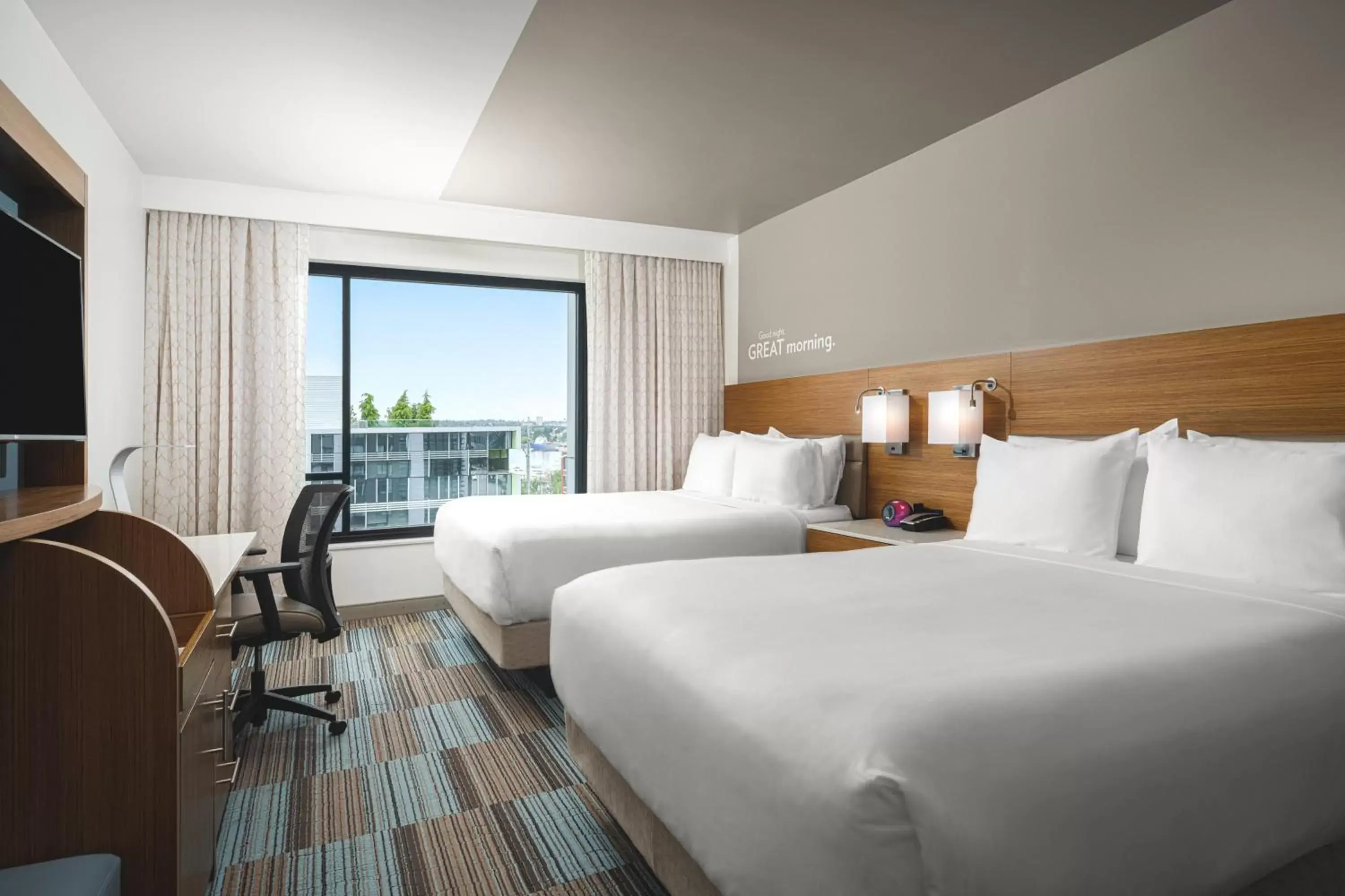 Standard Queen Room with Two Queen Beds and City View in EVEN Hotel Seattle Downtown - Lake Union by IHG Standard Queen Room with Two Queen Beds and City View in EVEN Hotel Seattle Downtown - Lake Union by IHG