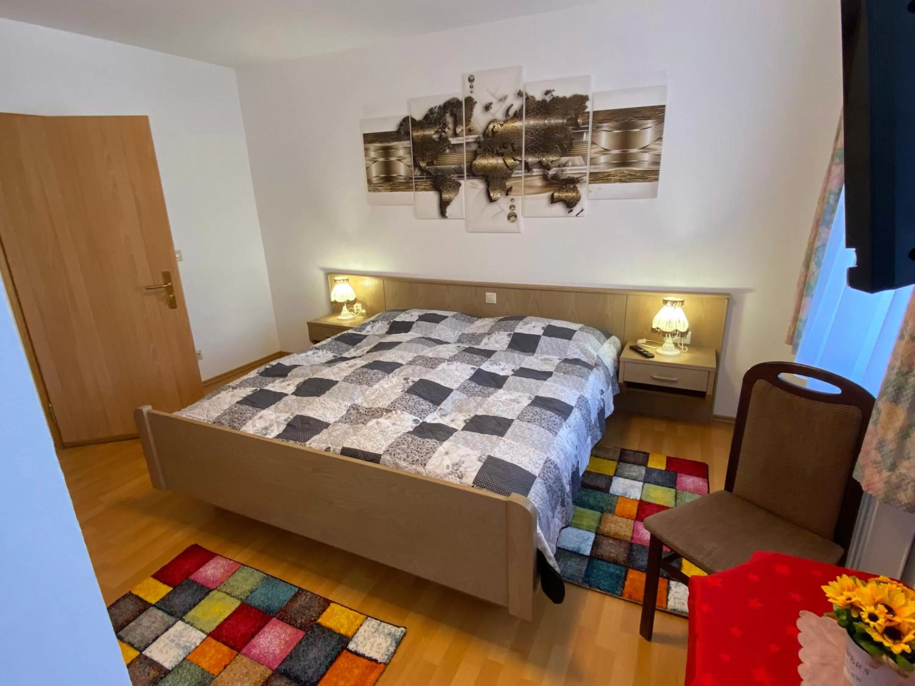 Bed in Hotel Bielatal