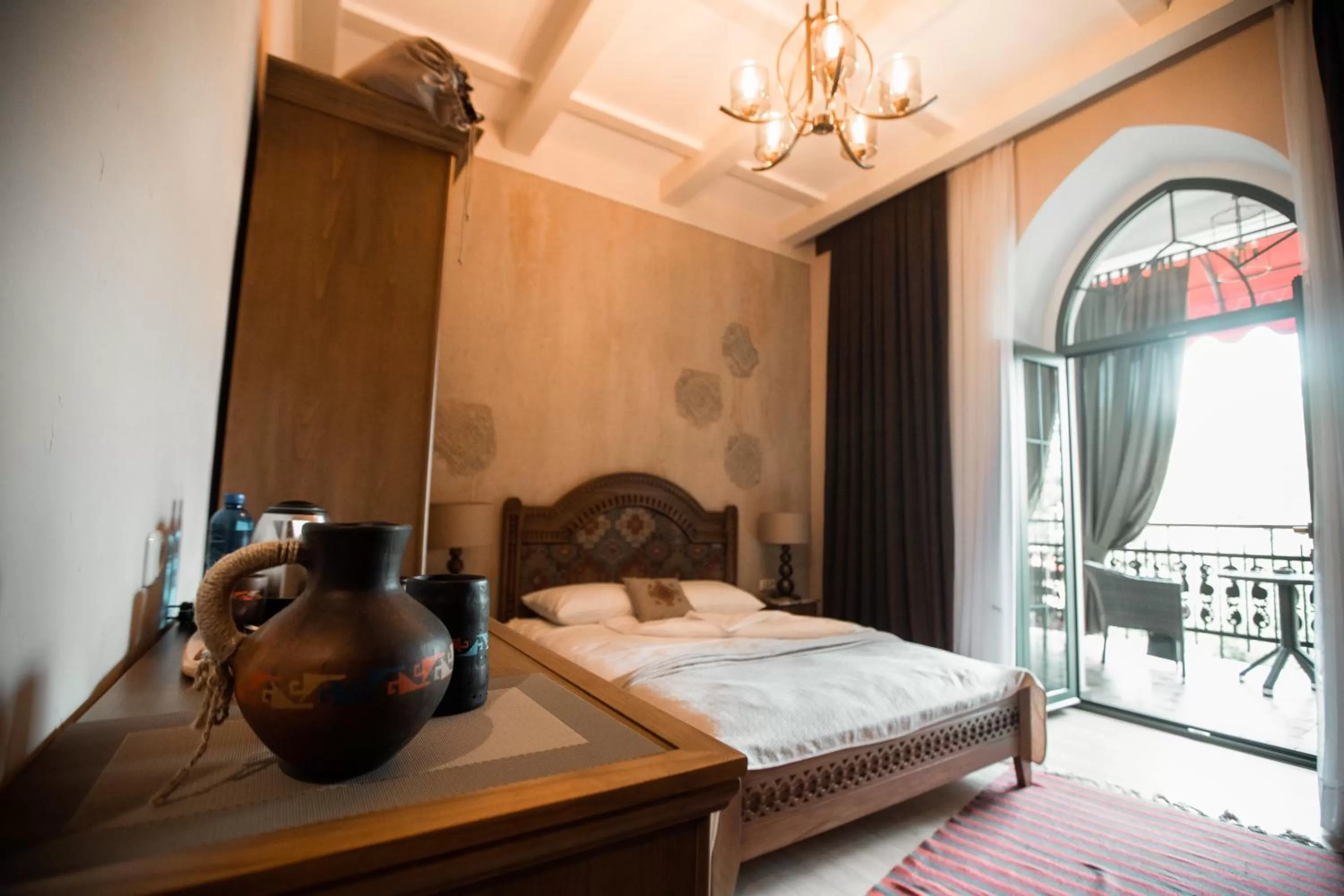 Bed in Boutique ETHNO HOTEL