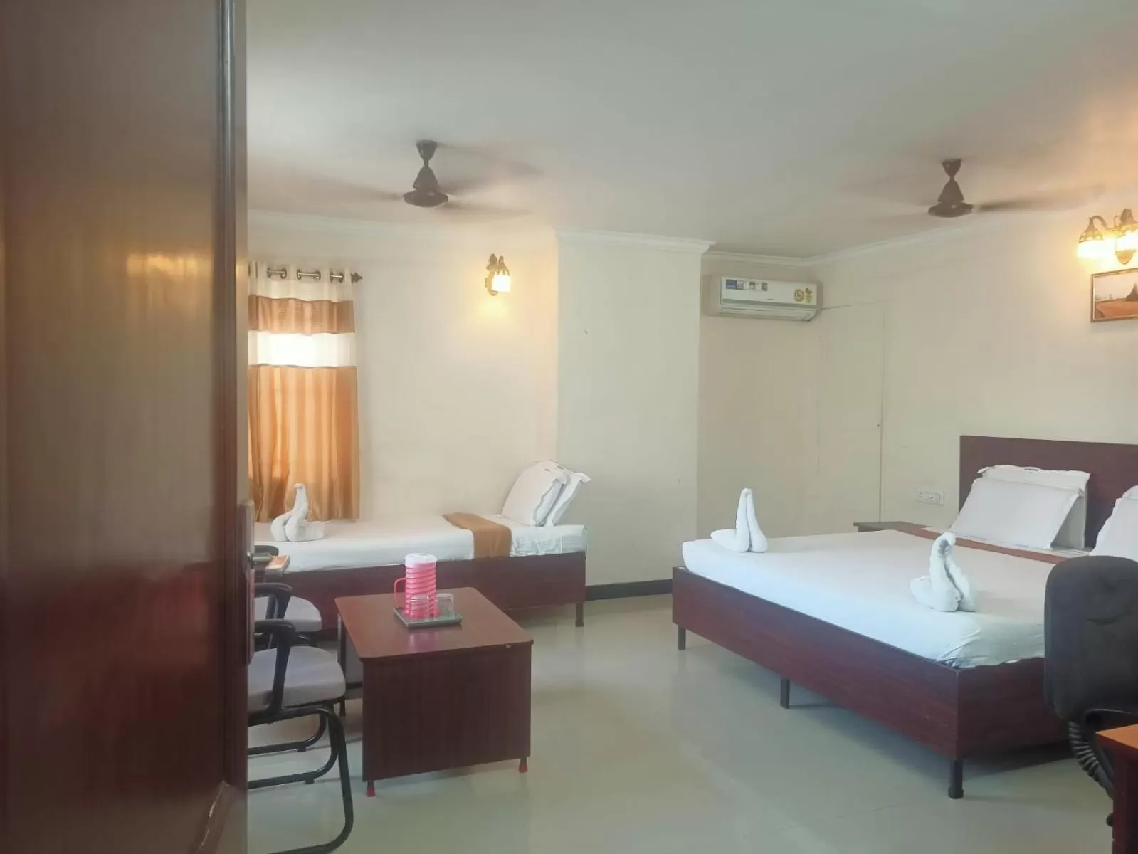 Bed in SKY PARK HOTELS