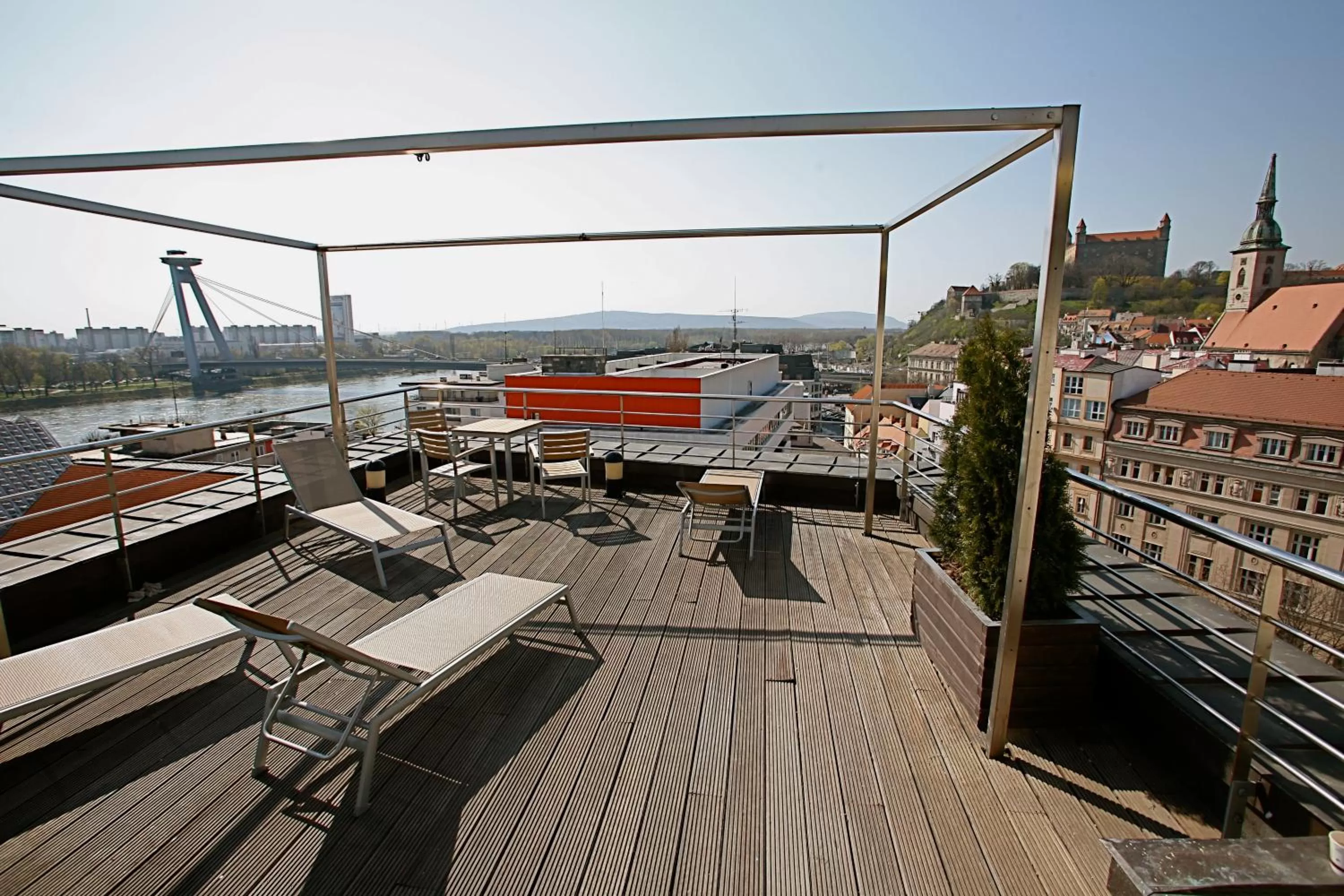 Balcony/Terrace in Radisson Blu Carlton Hotel, Bratislava