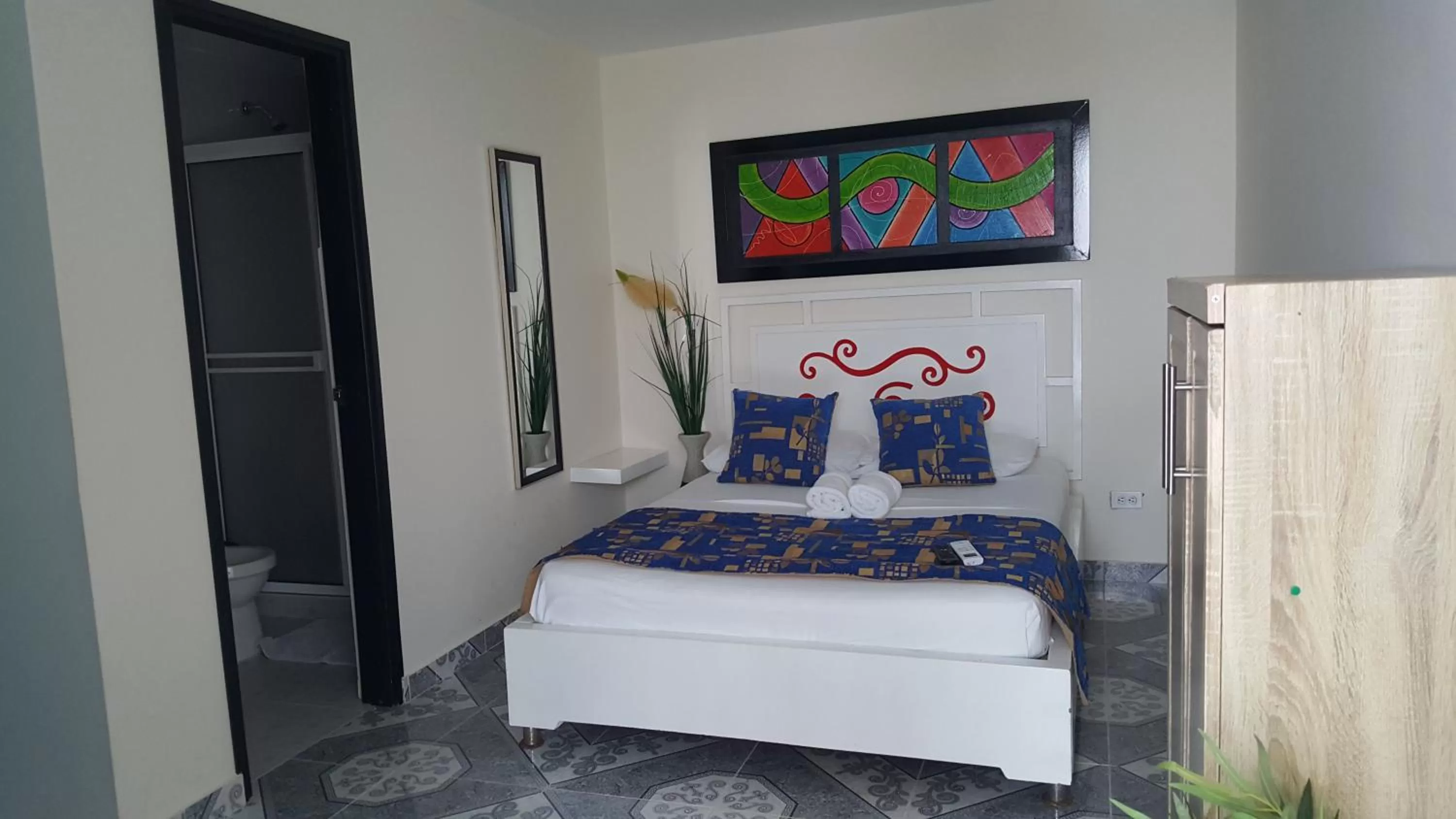 Bed in Caribbean Island Hotel Piso 2