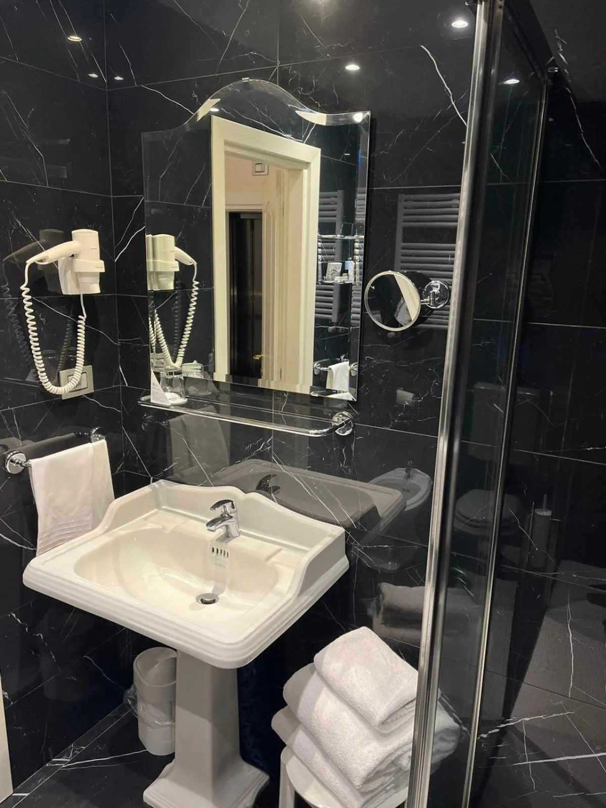 Shower in Zanhotel Tre Vecchi