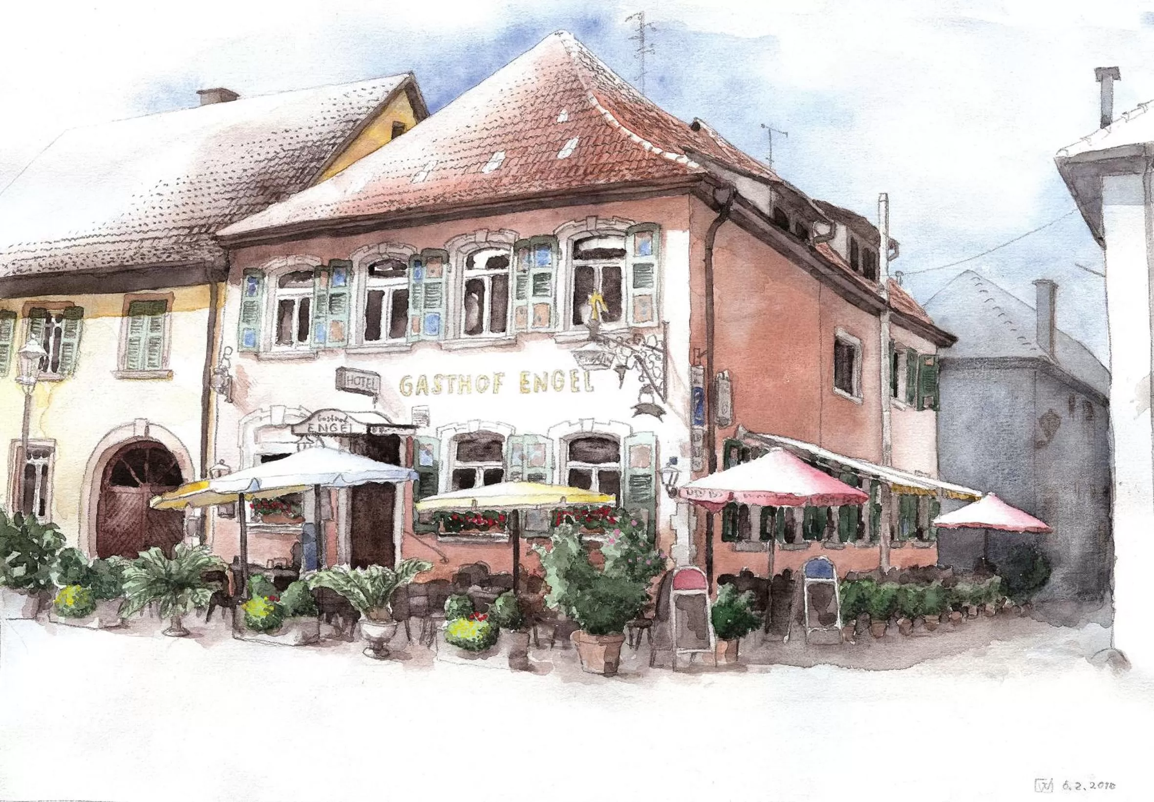 Logo/Certificate/Sign, Winter in Hotel Engel