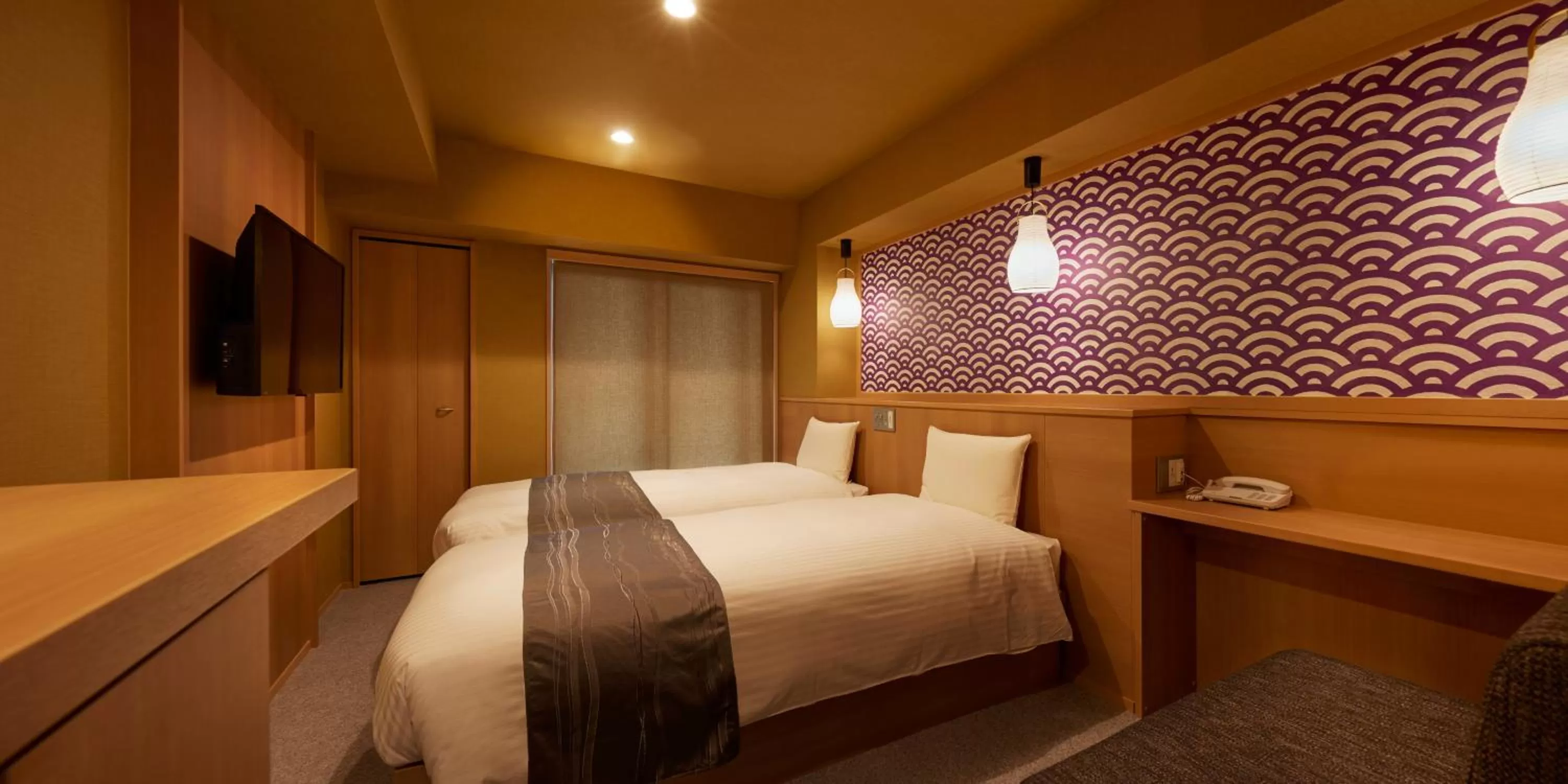 Bed in Sakura Sky Hotel