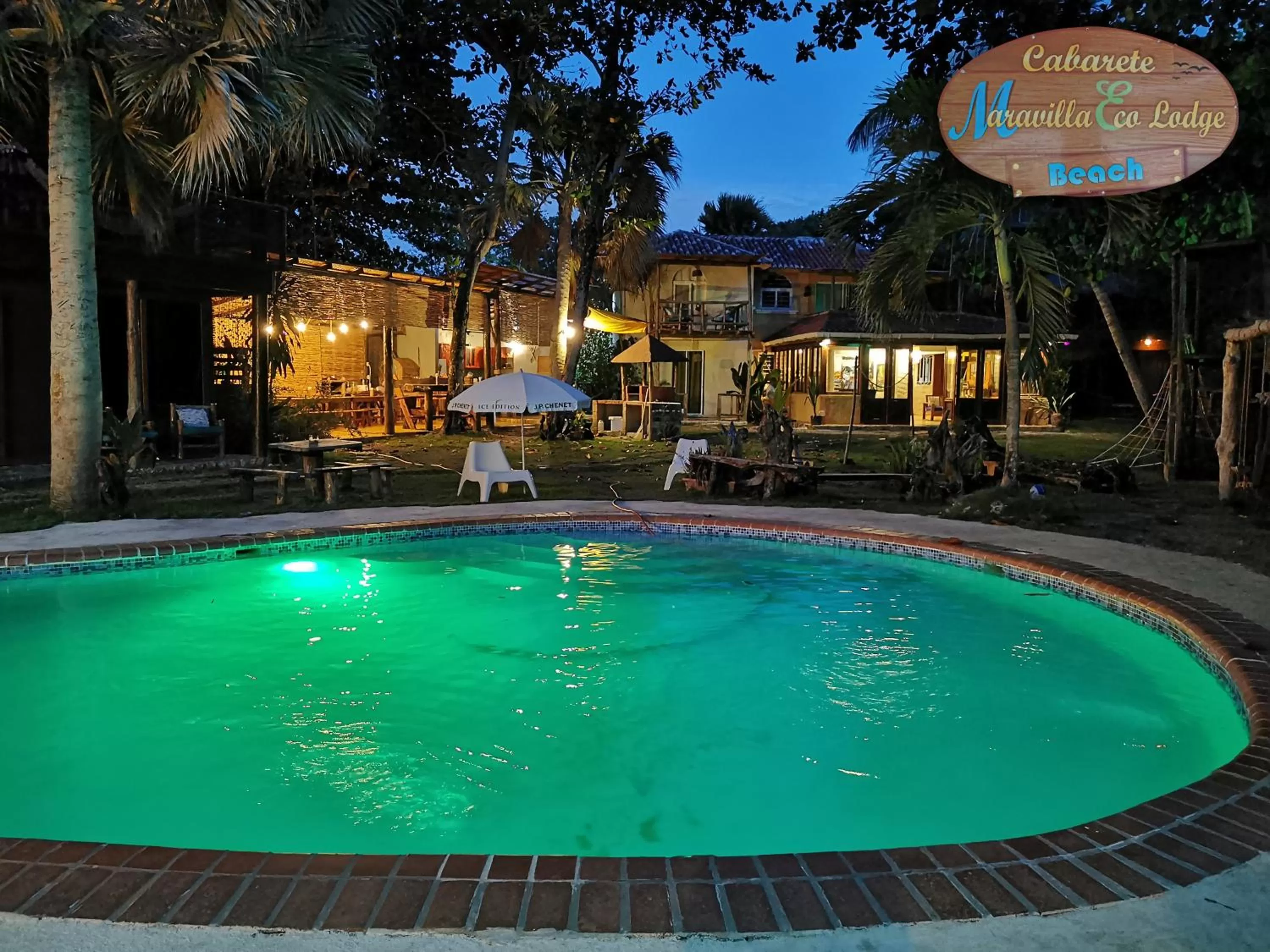 Pool view in Cabarete Maravilla Eco Lodge Boutique Beach Surf Encuentro, Kite, by AA Crypto Group