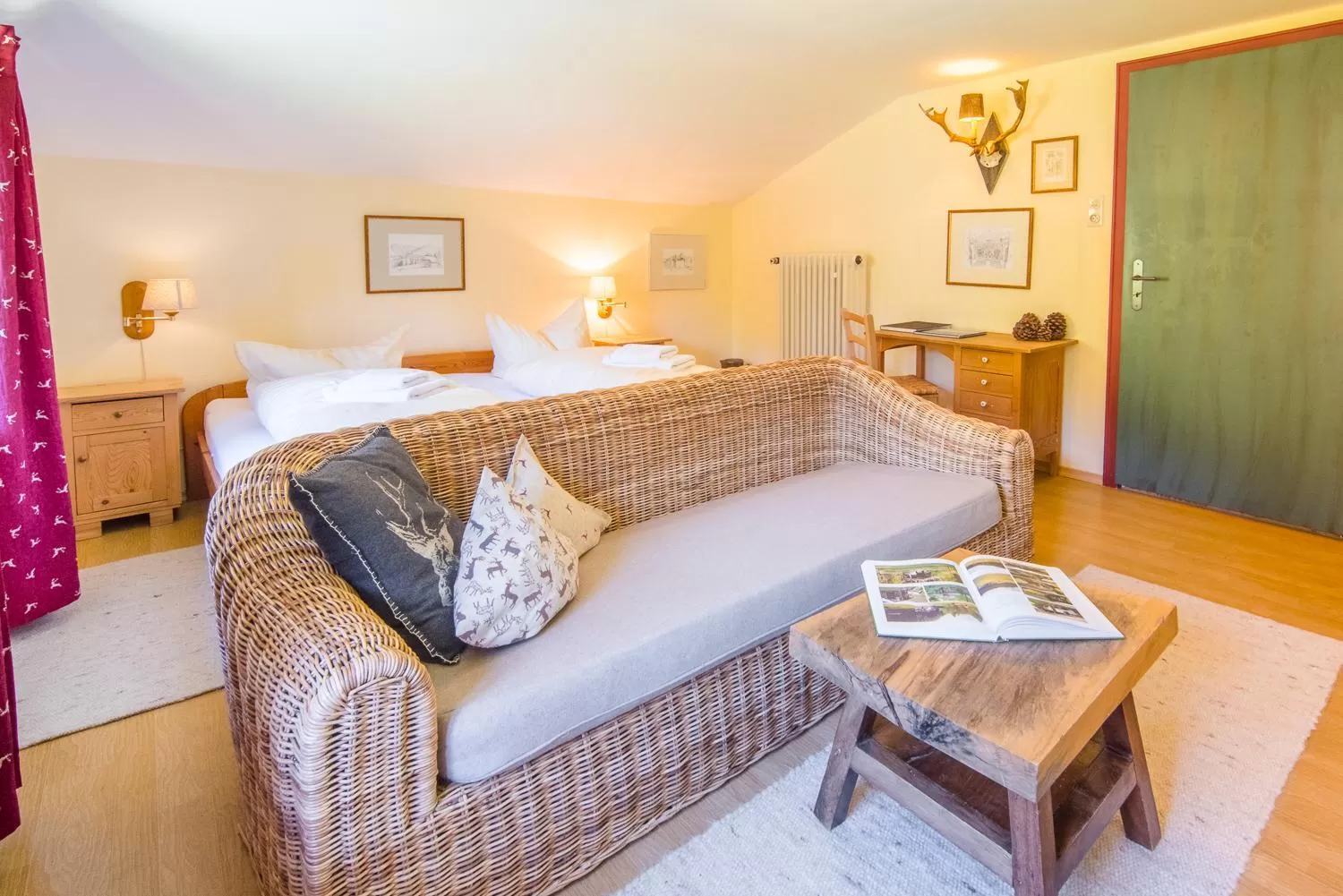 Decorative detail, Bed in Berggasthof Butzn Wirt