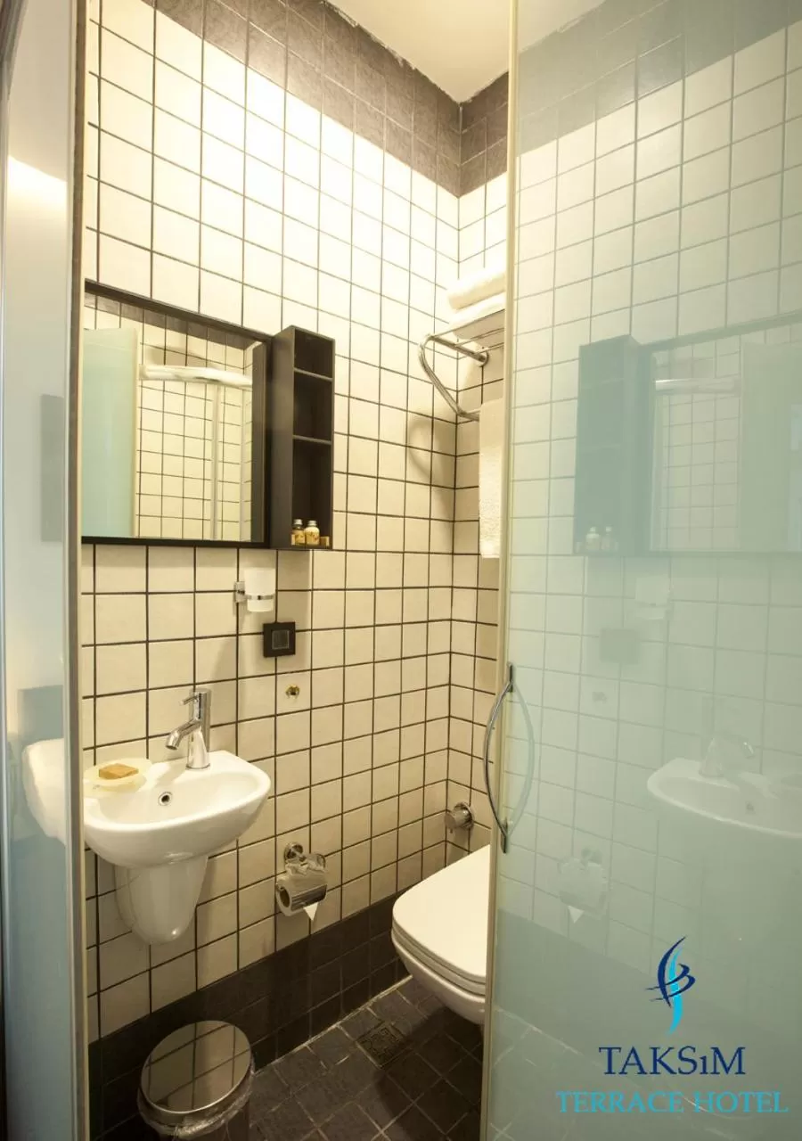 Bathroom in Taksim Terrace Hotel
