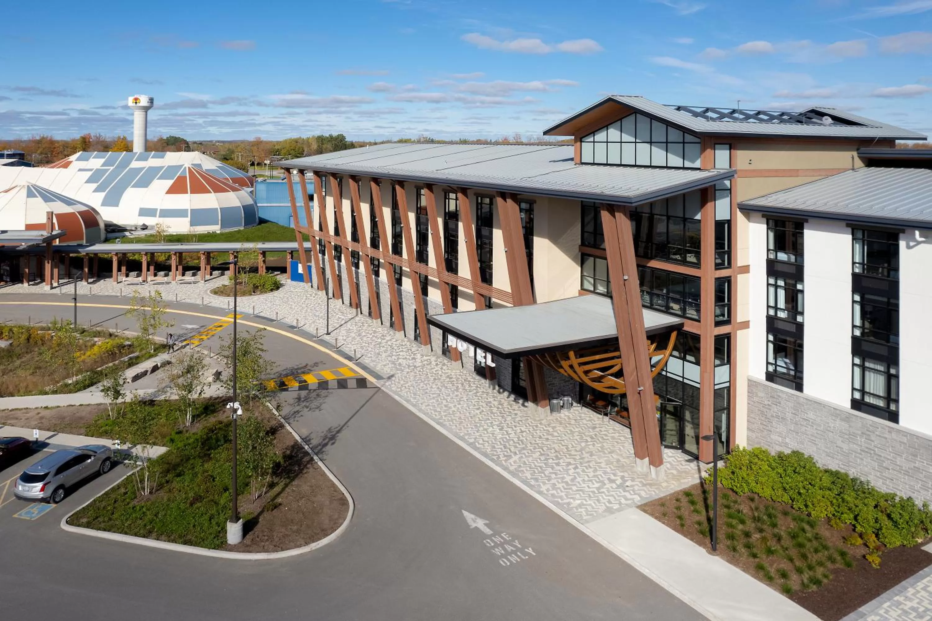 Property building in Great Blue Heron Hotel