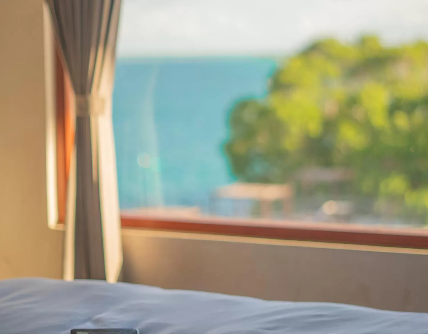 View (from property/room), Bed in Puerta del Cielo Hotel Origen