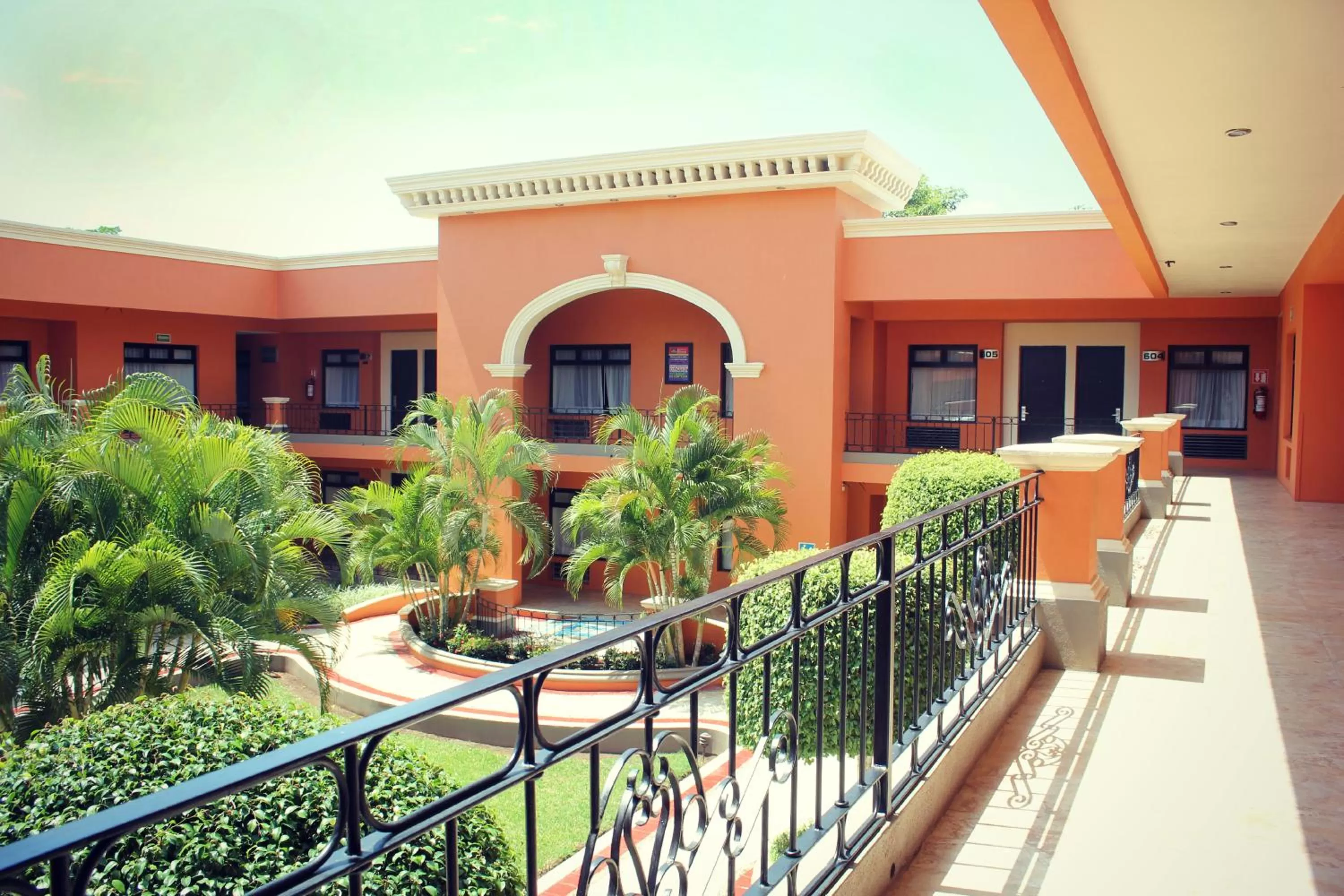 Garden view in Hotel Palmareca