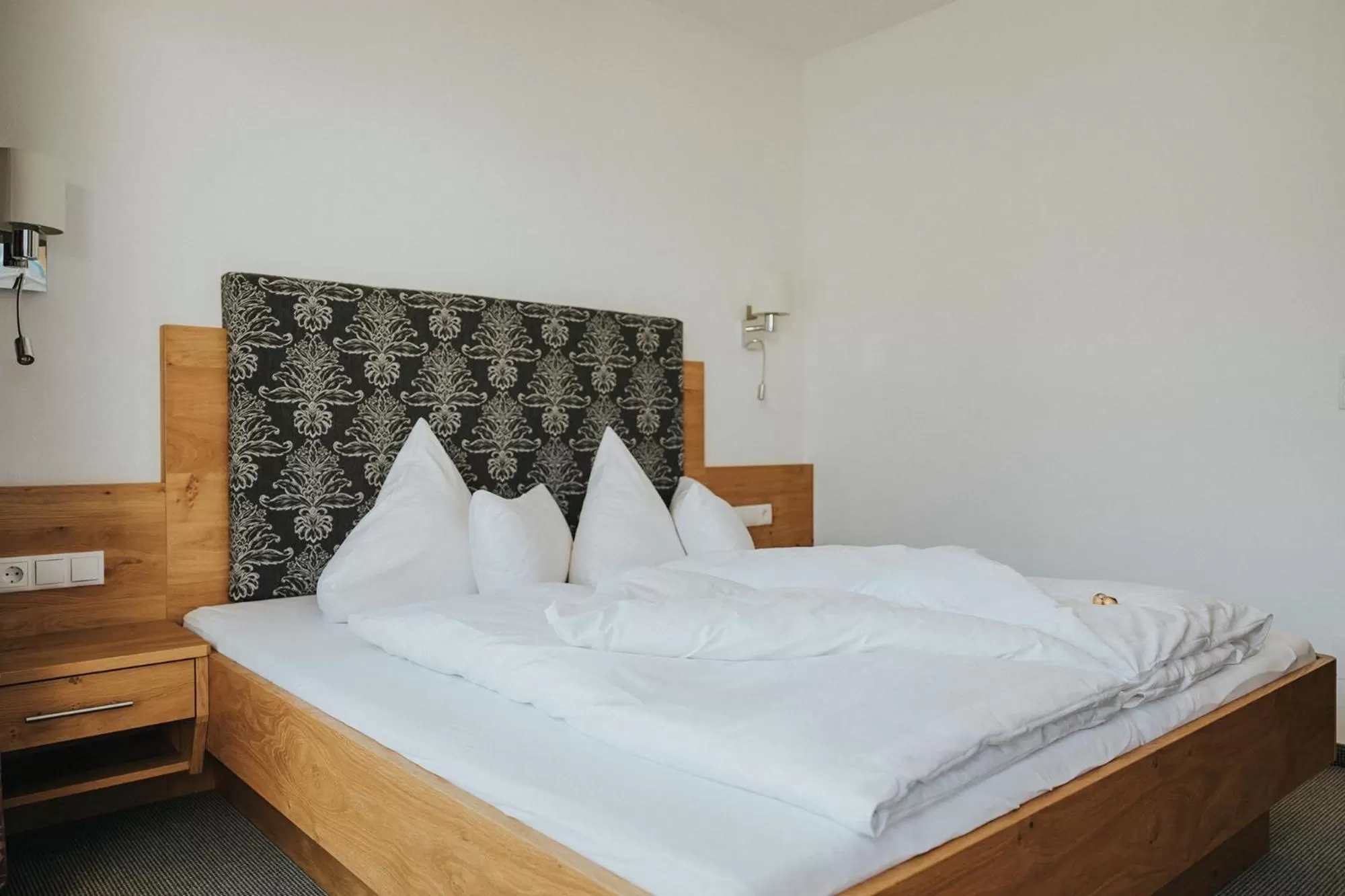 Bed in Hotel Silberfux