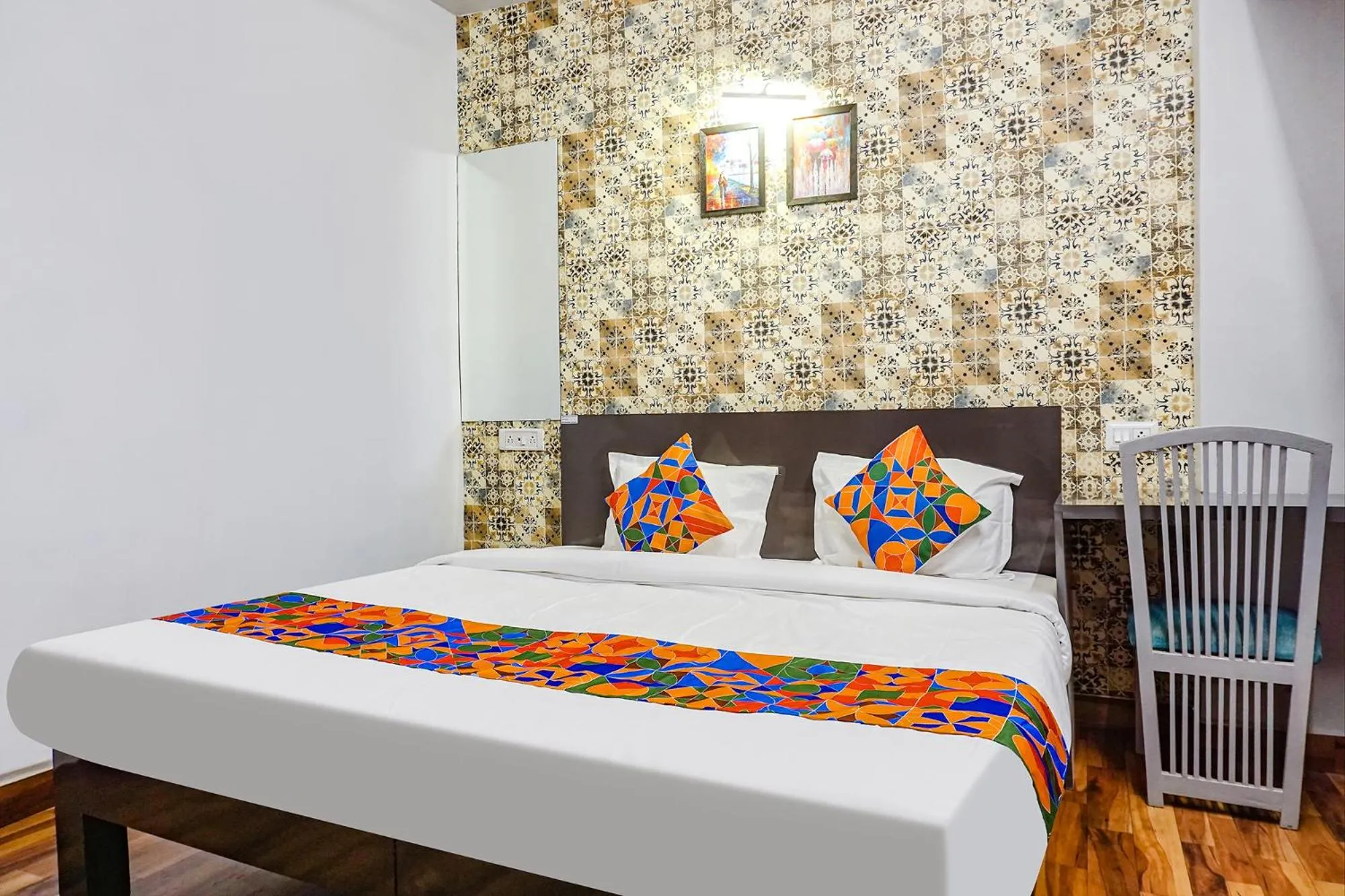 Bed in FabHotel Tan Square - Nr Eon IT Park