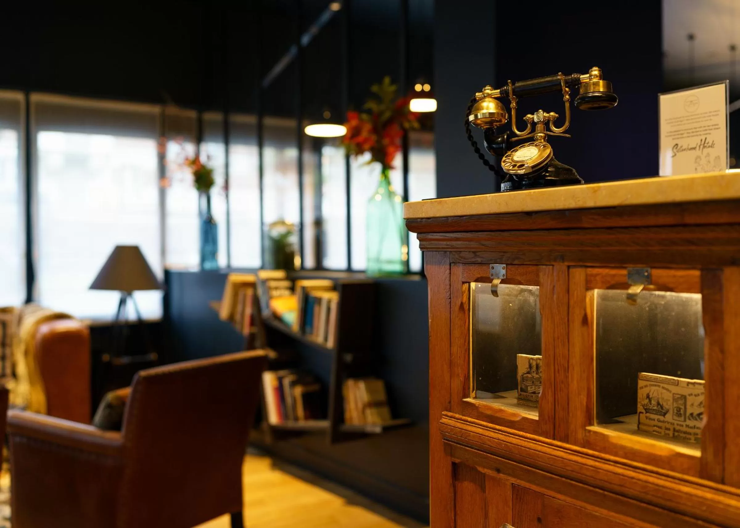 Lobby or reception in Hôtel Clarisse