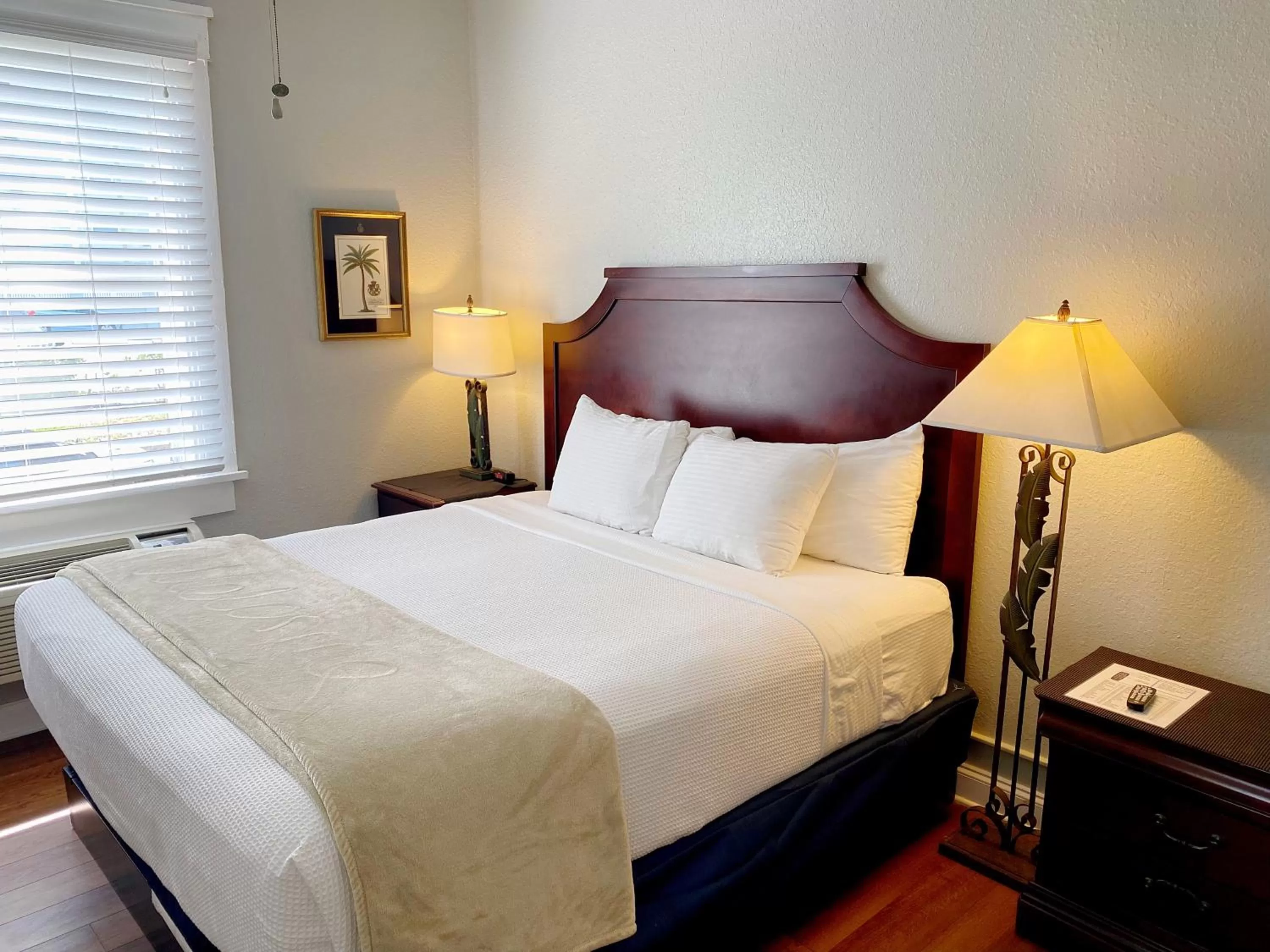 Bed in Crystal Bay Historic Hotel