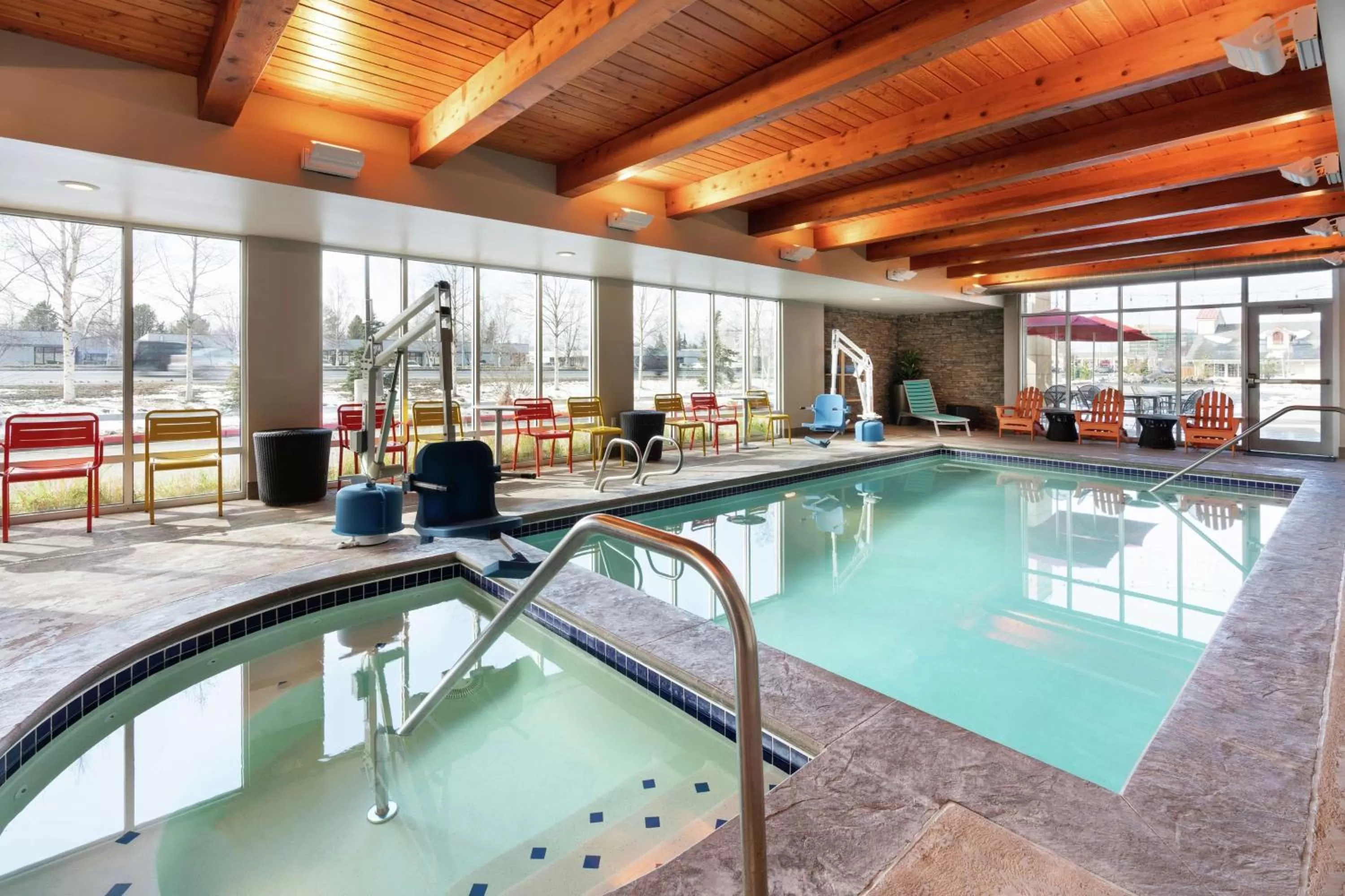 Pool view in Home2 Suites by Hilton Anchorage/Midtown